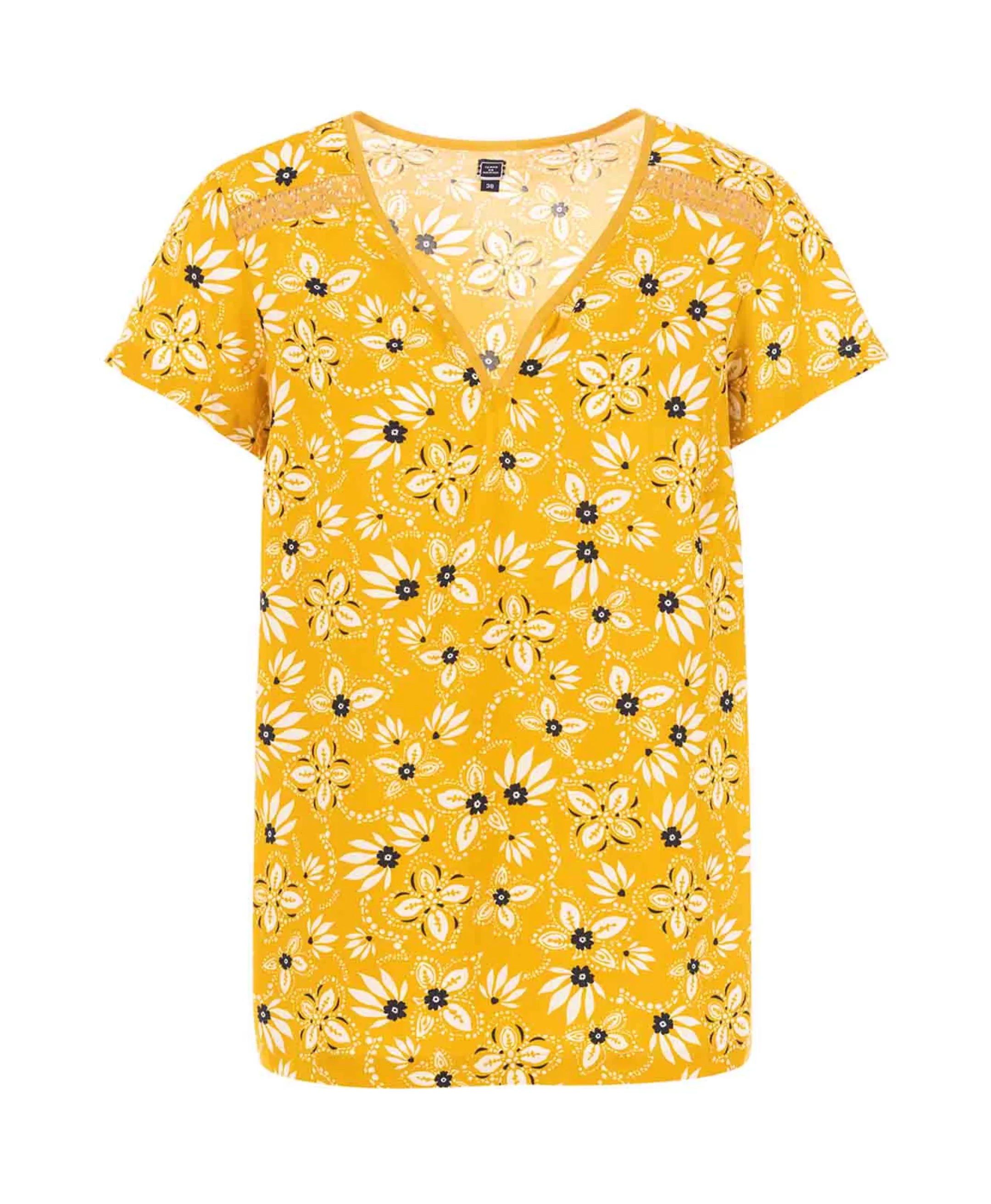 Terre de Marins BLOUSE MC IMPRIME JAUNE CLAIE Online