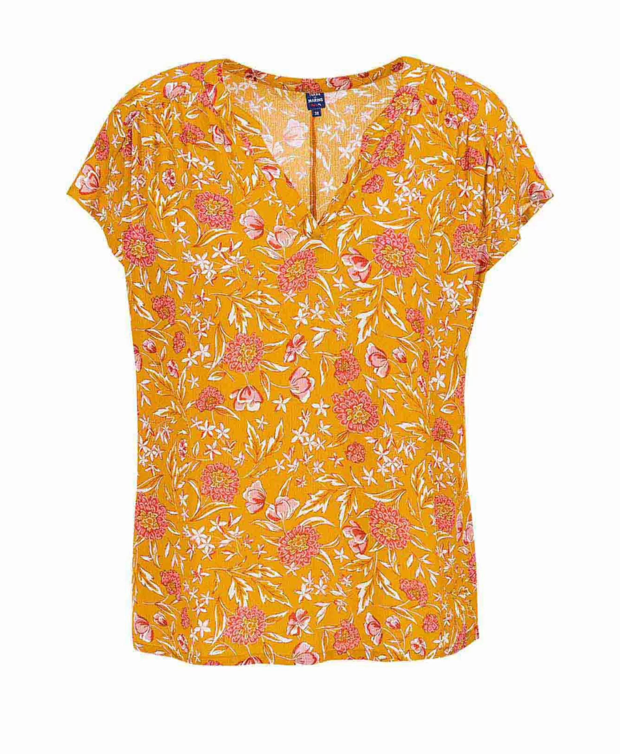 Terre de Marins BLOUSE MC IMPRIME JAUNE OSBLO Discount