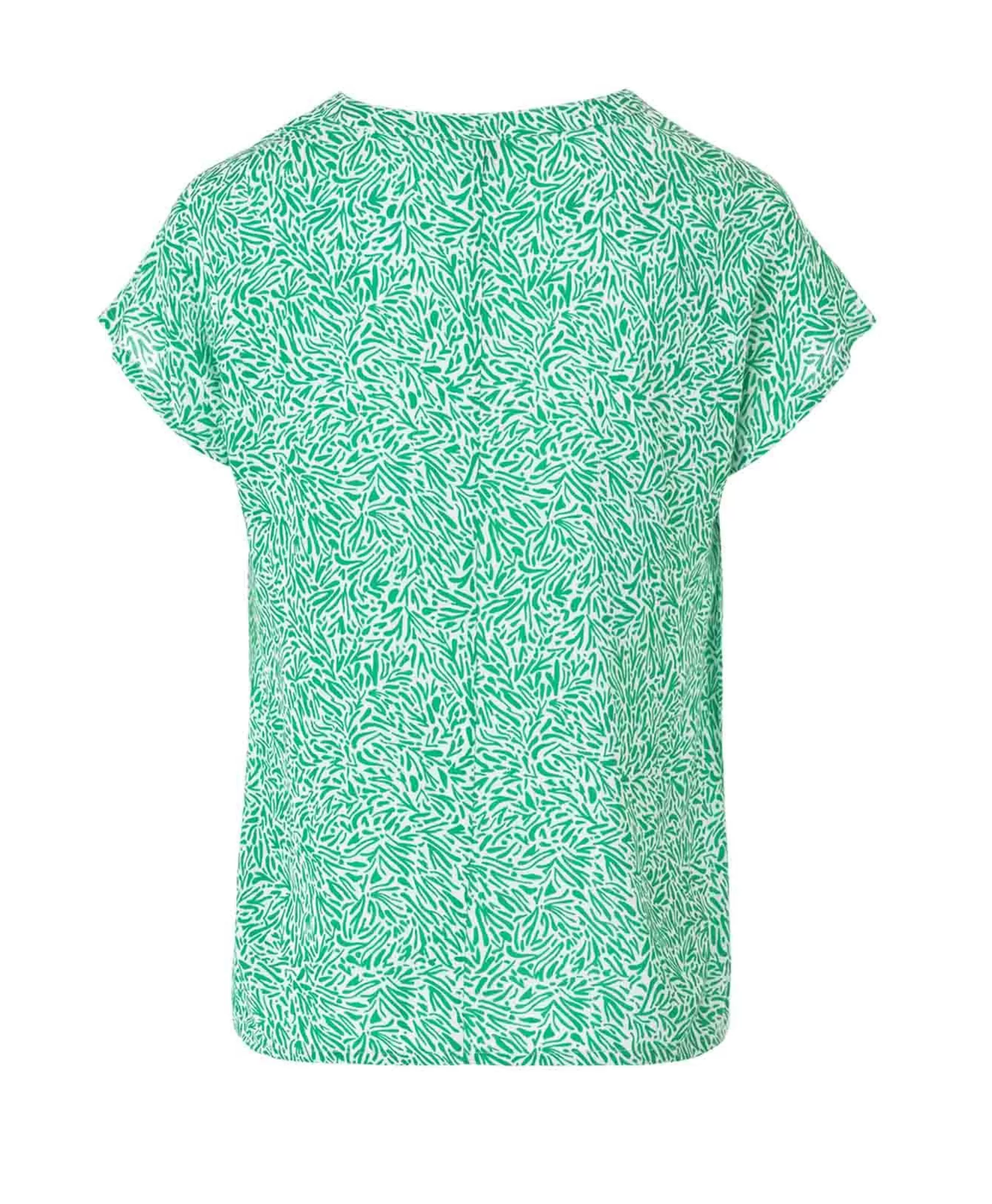 Terre de Marins BLOUSE MC IMPRIME VERT OSBLO Store