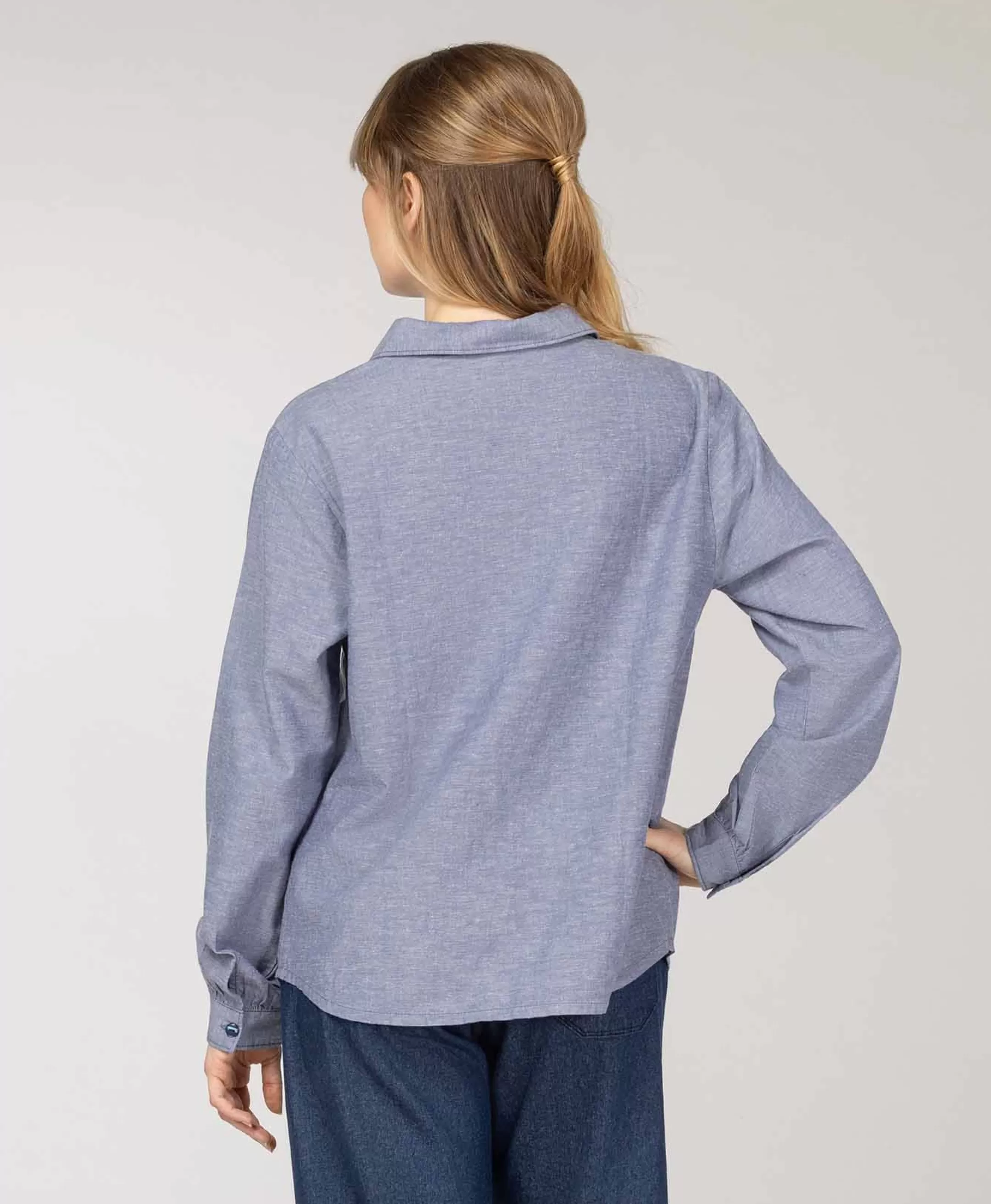 Terre de Marins BLOUSE ML INDIGO COTOUEST Cheap