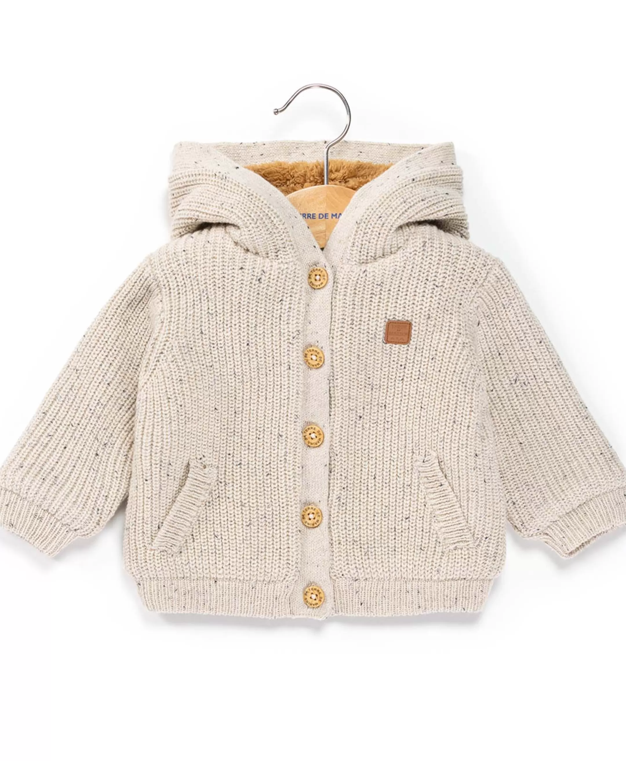 Terre de Marins CARDIGAN TRICOT BEIGE PUCE GEORGES Best