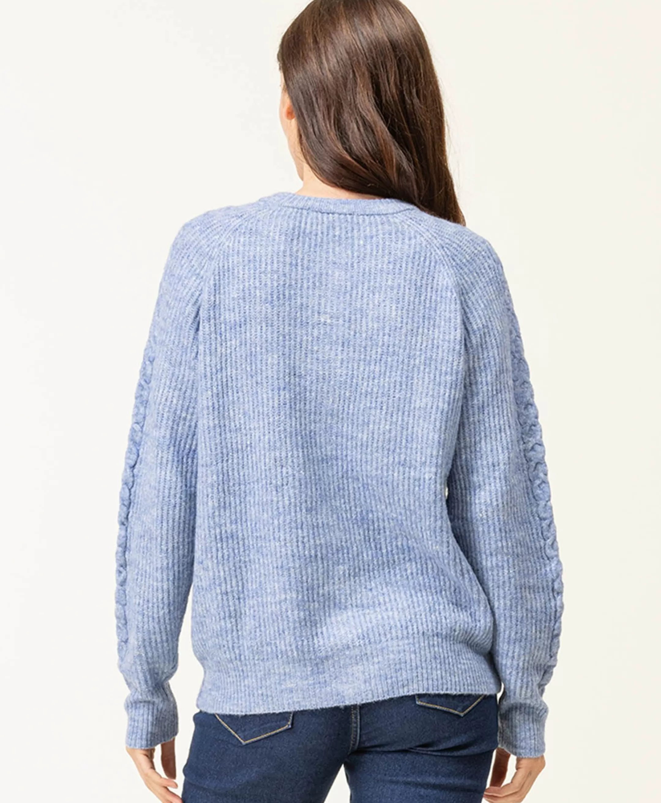 Terre de Marins CARDIGAN TRICOT BLEU DELAVE GIPAK Clearance