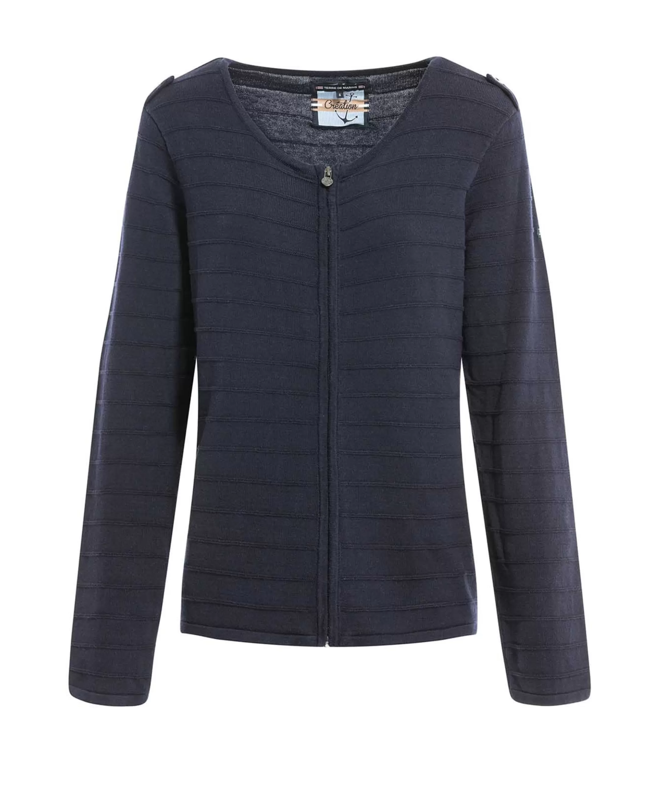 Terre de Marins CARDIGAN TRICOT BLEU NUIT KRAVITZA Store