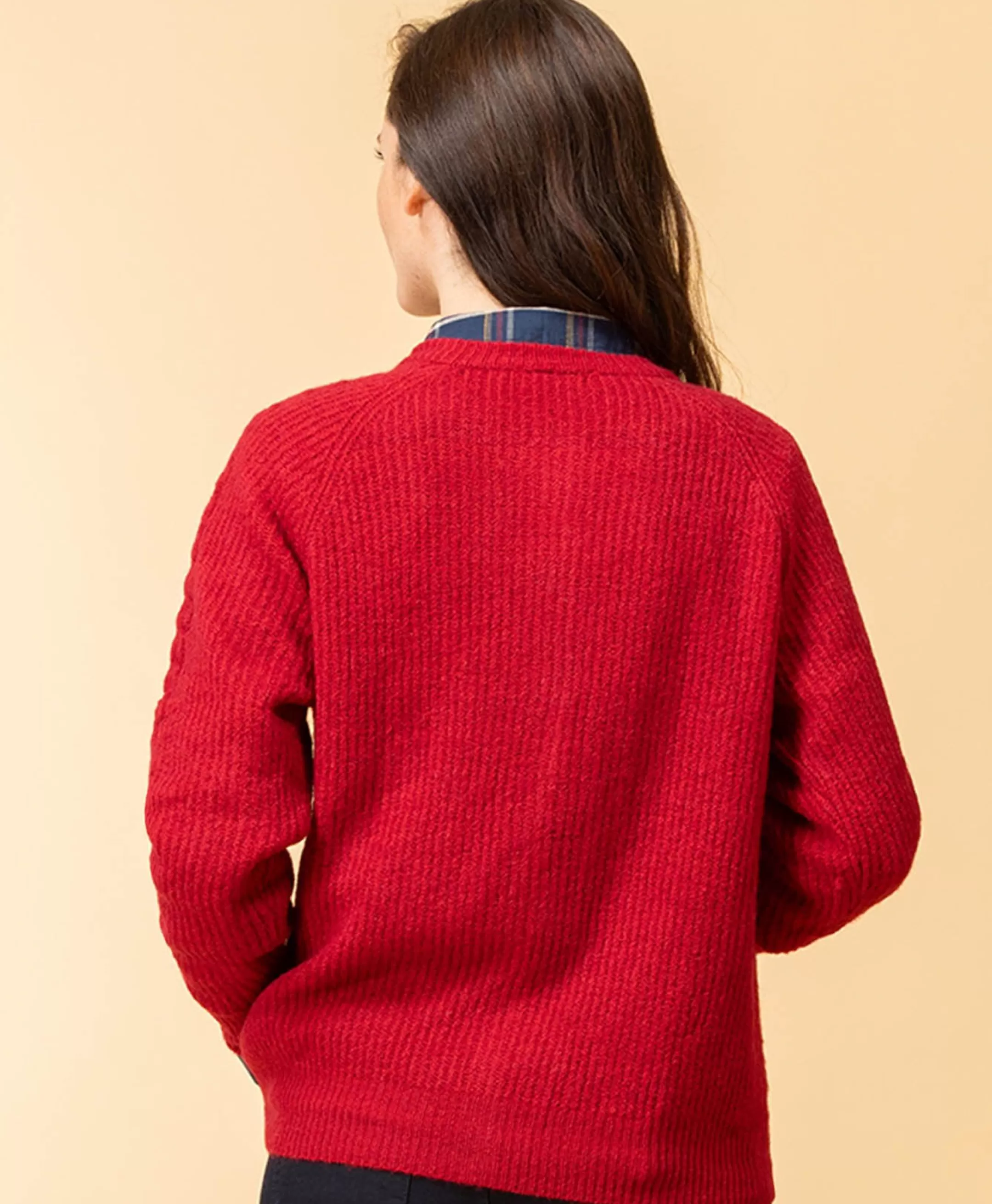 Terre de Marins CARDIGAN TRICOT FRAMBOISE GIPAK Flash Sale