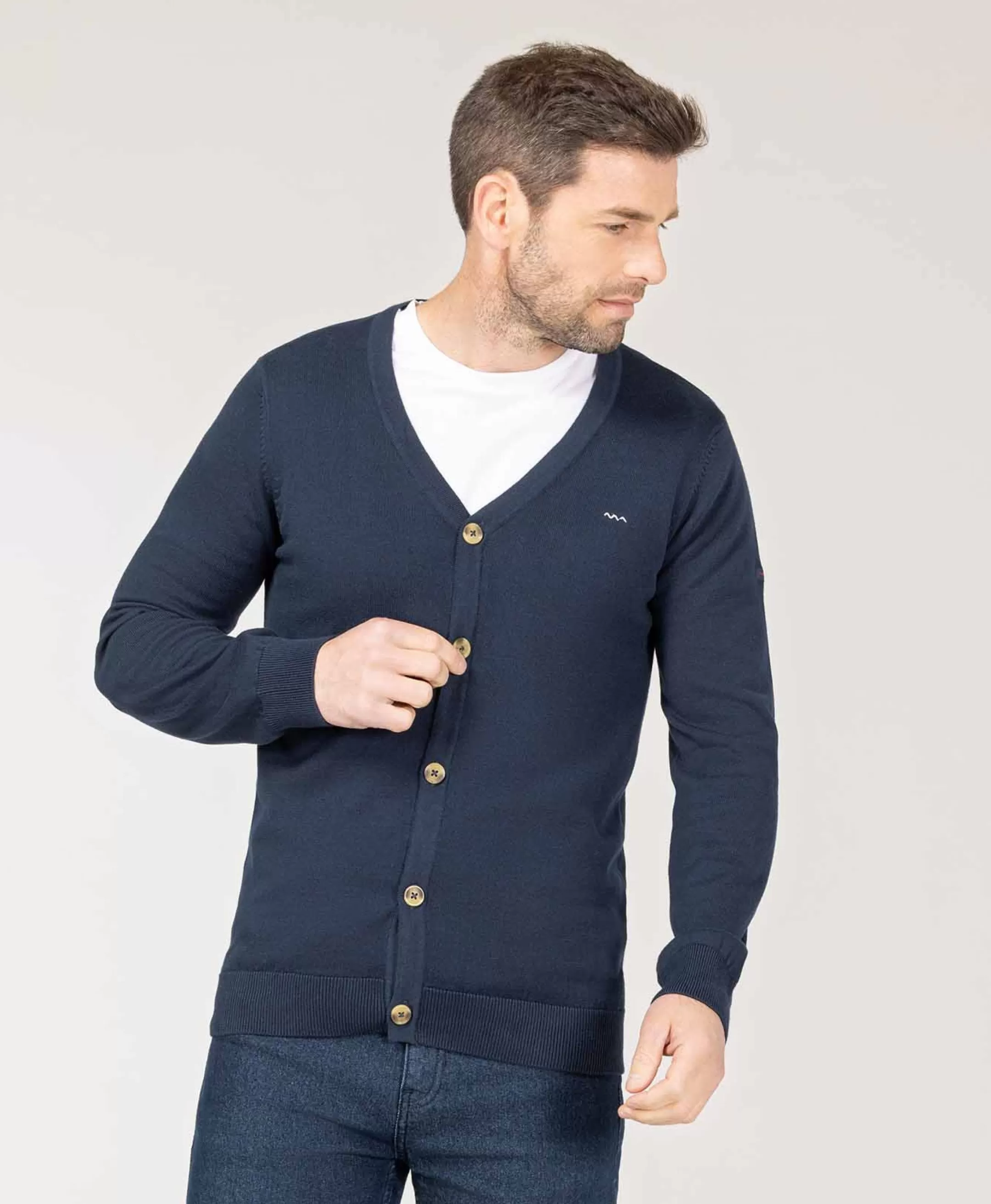 Terre de Marins CARDIGAN TRICOT INDIGO GAYLORD Best