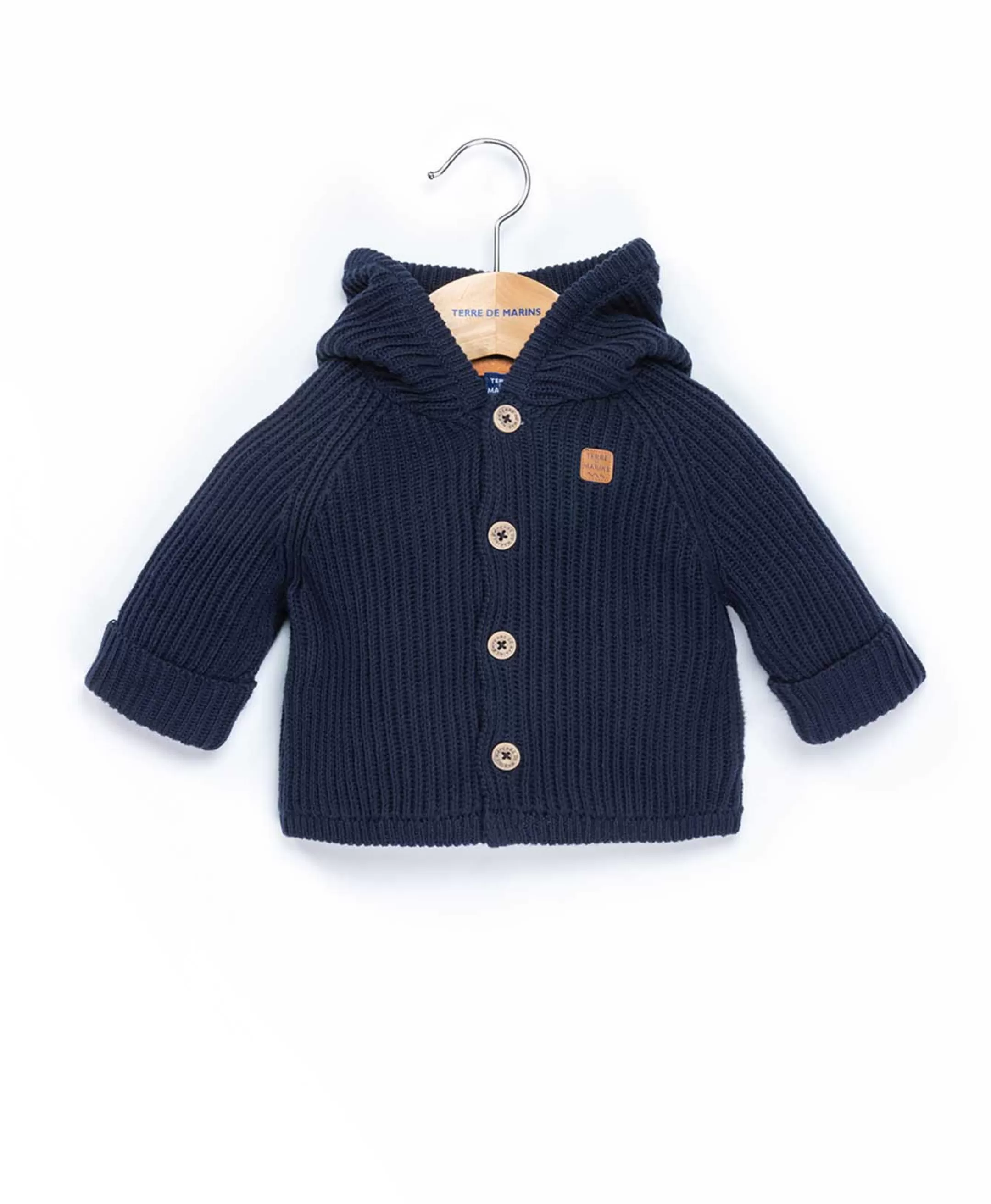 Terre de Marins CARDIGAN TRICOT INDIGO MYLEZIO Hot