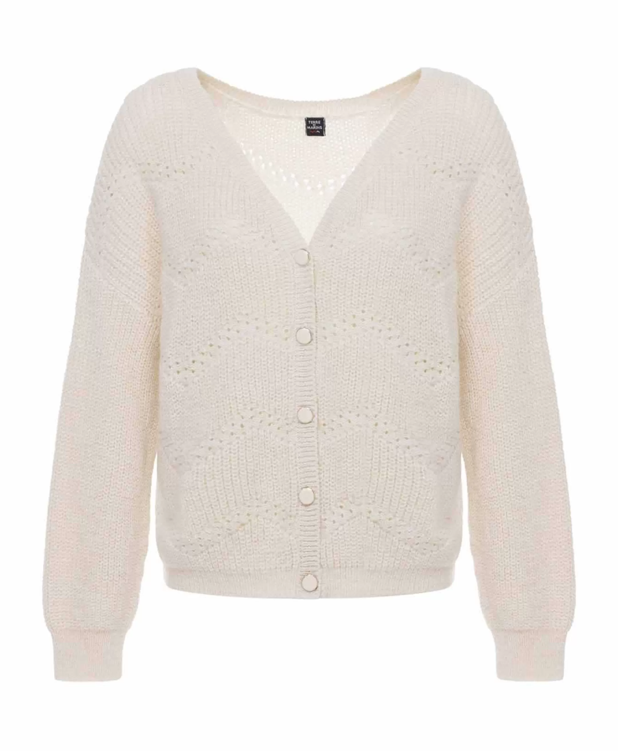 Terre de Marins CARDIGAN TRICOT NATUREL TOKAINA Fashion