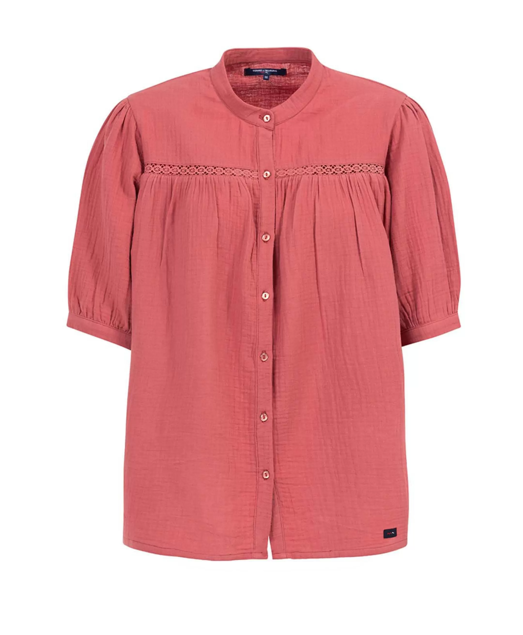 Terre de Marins CHEMISE CHEMISIER MC TERRACOTTA EMISE Best