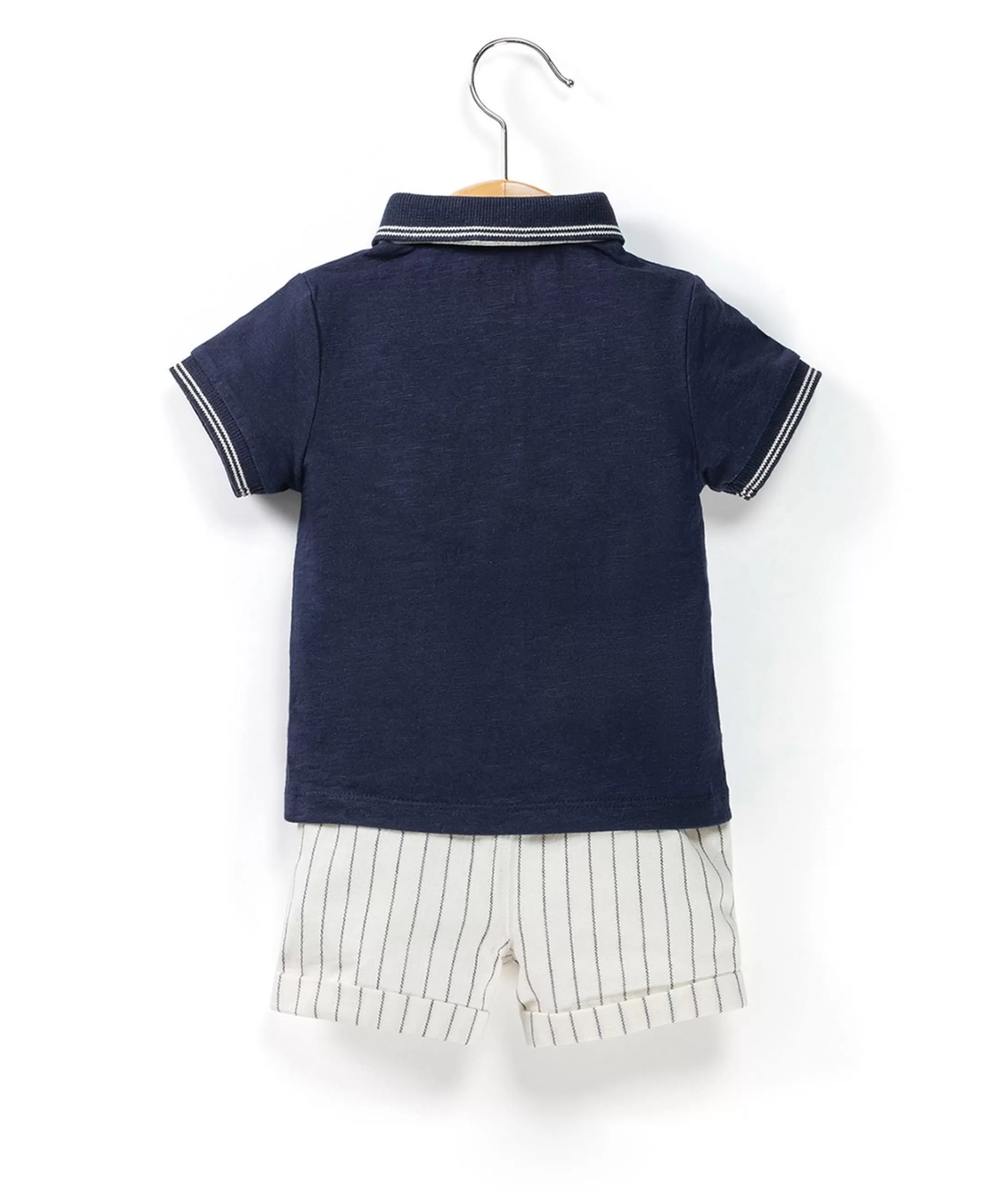 Terre de Marins ENS SHORT + HAUT BLEU INDIGO CRICRI Flash Sale