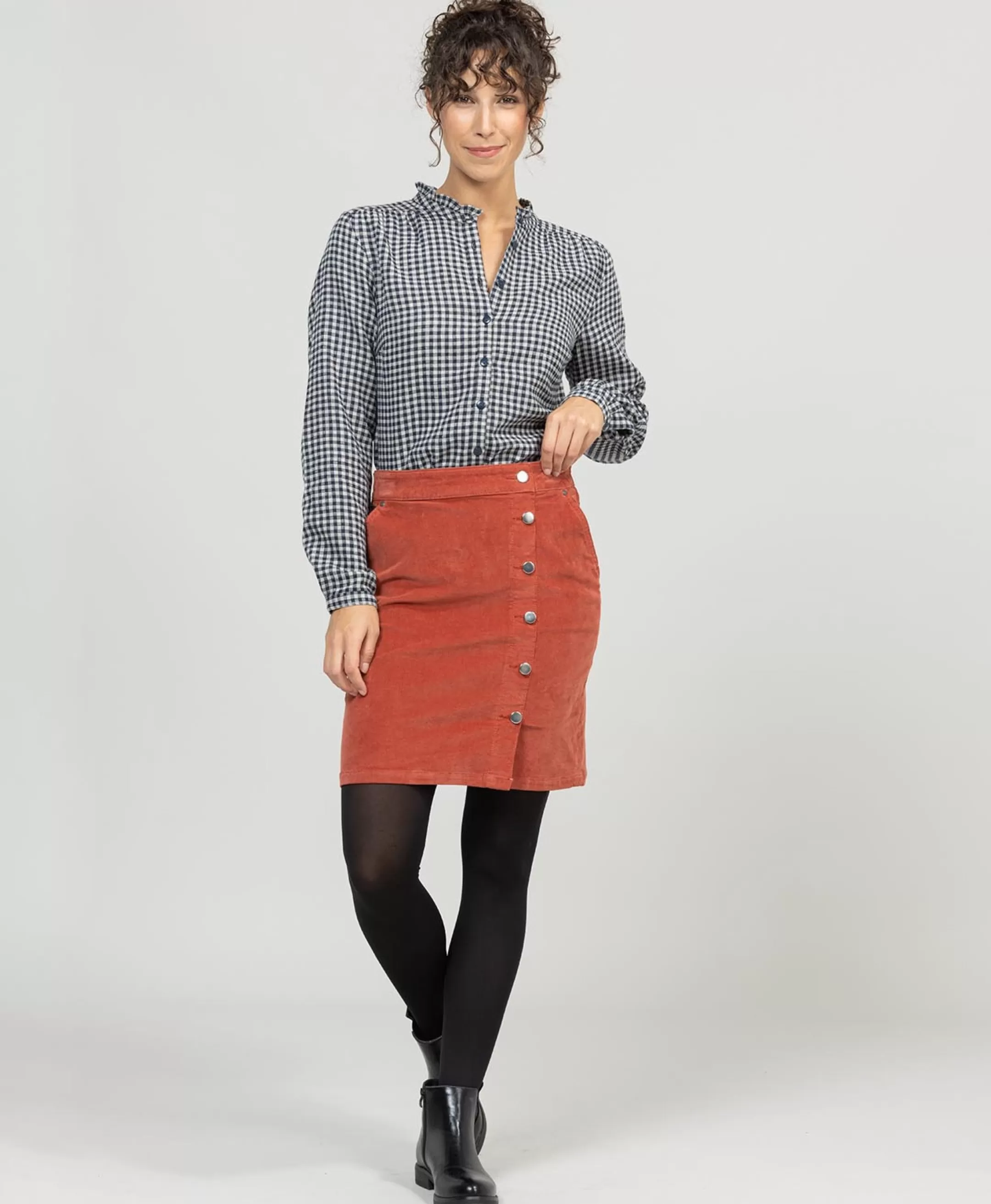 Terre de Marins JUPE COURTE ROUGE BRIQUE BINO Fashion