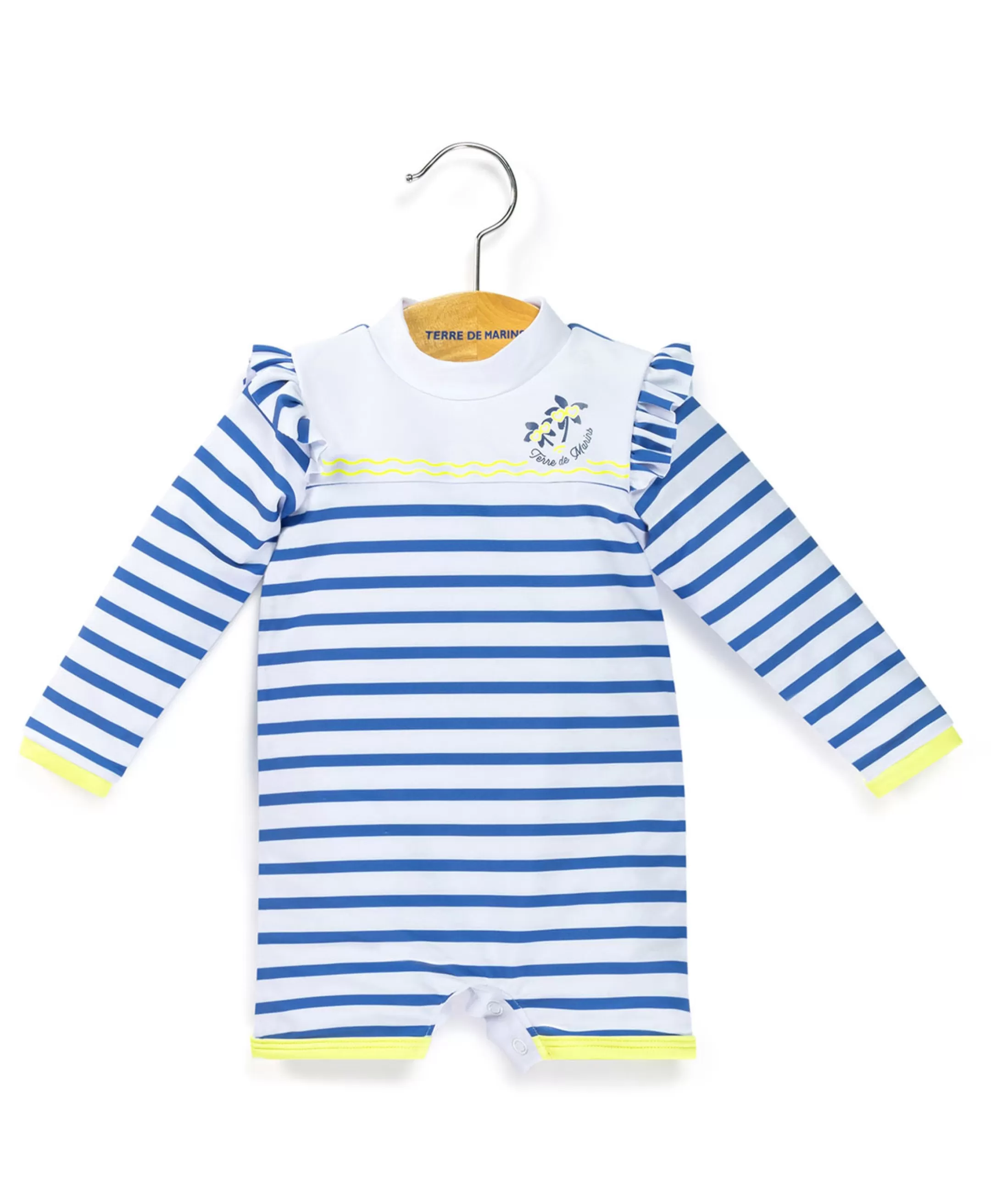 Terre de Marins MAILLOT DE BAIN FOND BLANC RAYE BLEU YBRASS Outlet