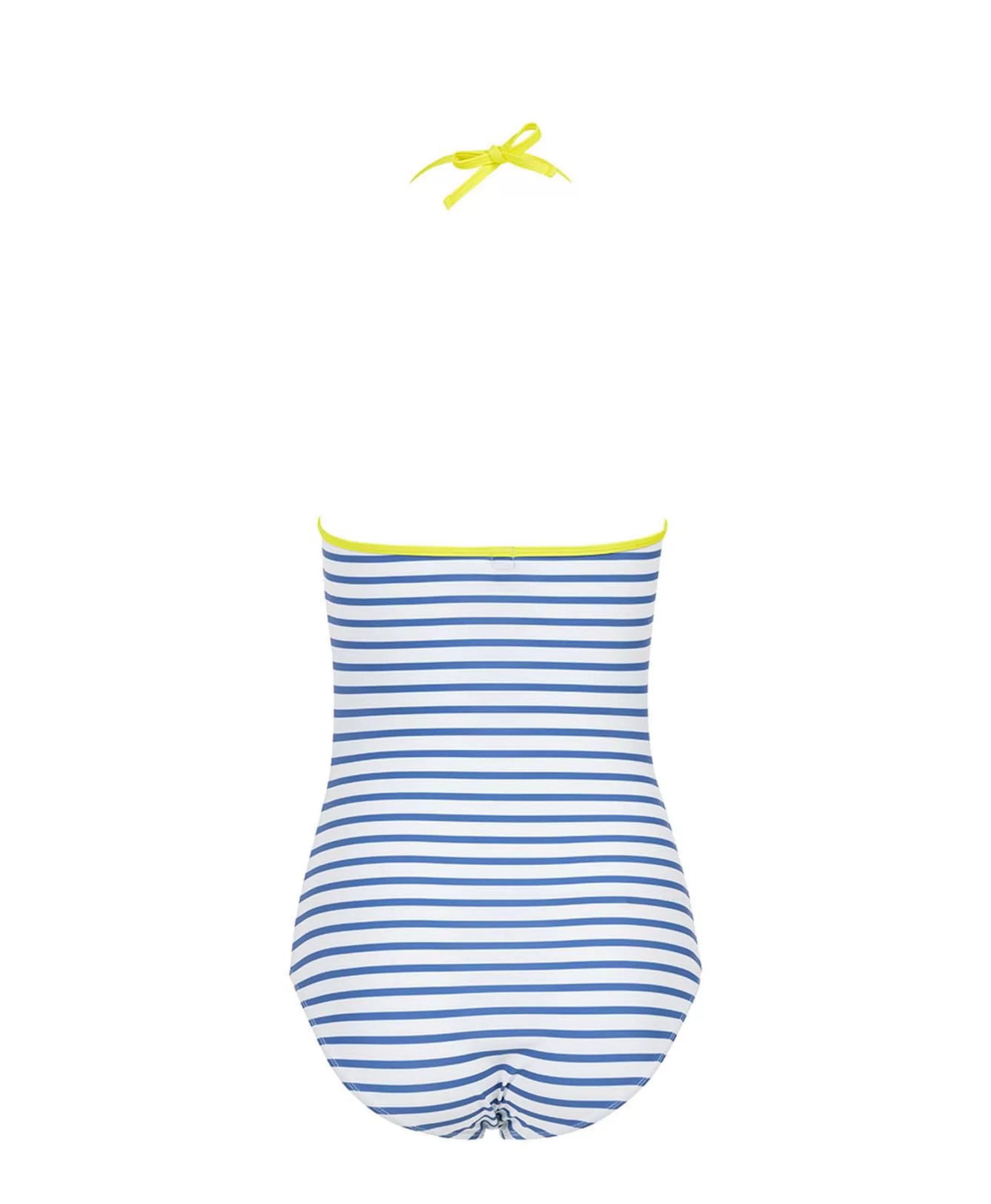 Terre de Marins MAILLOT DE BAIN FOND BLANC RAYE BLEU YMAYA Outlet