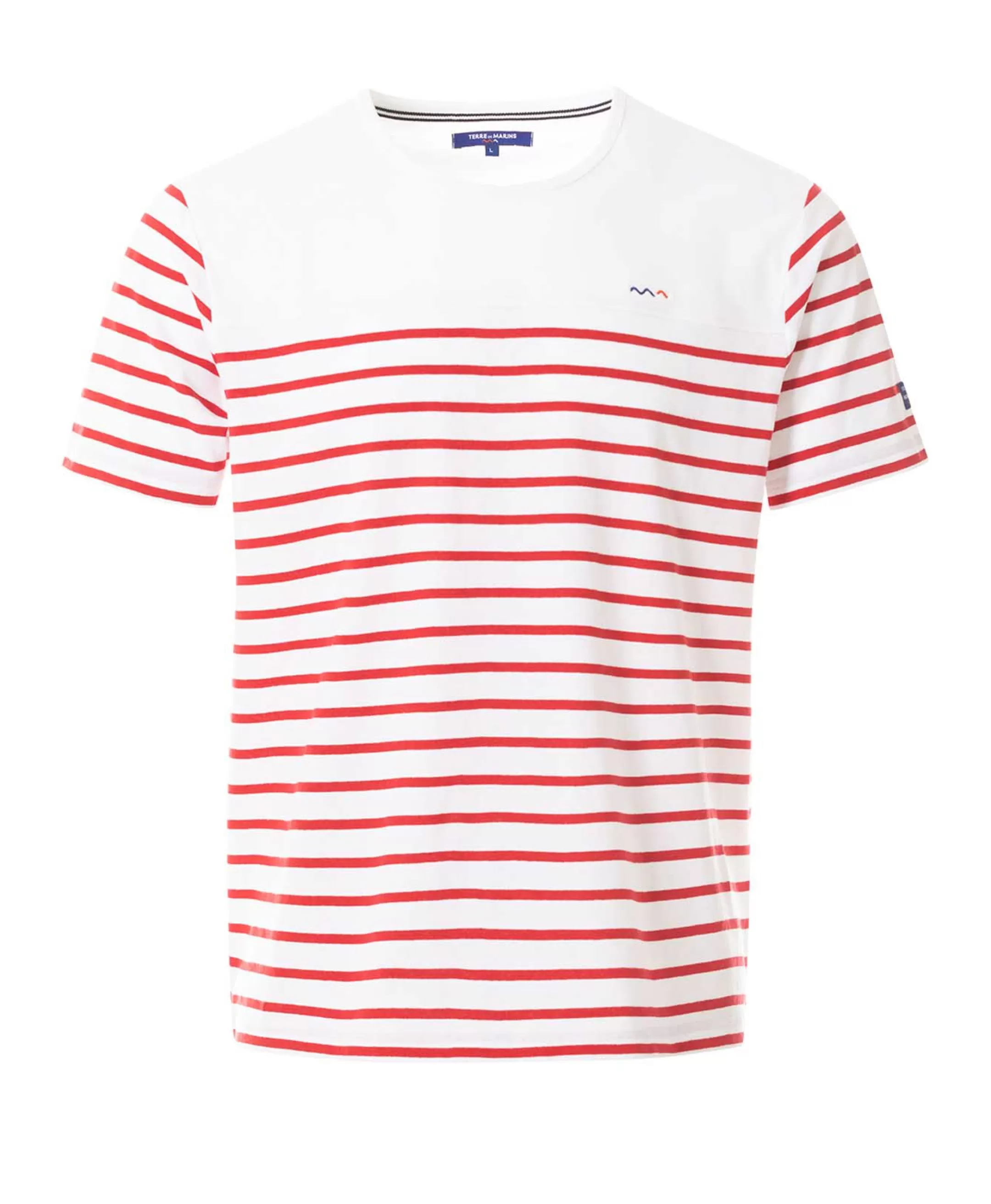 Terre de Marins MARINIERE MC FOND BLANC RAYE ROUGE GASPAR Outlet