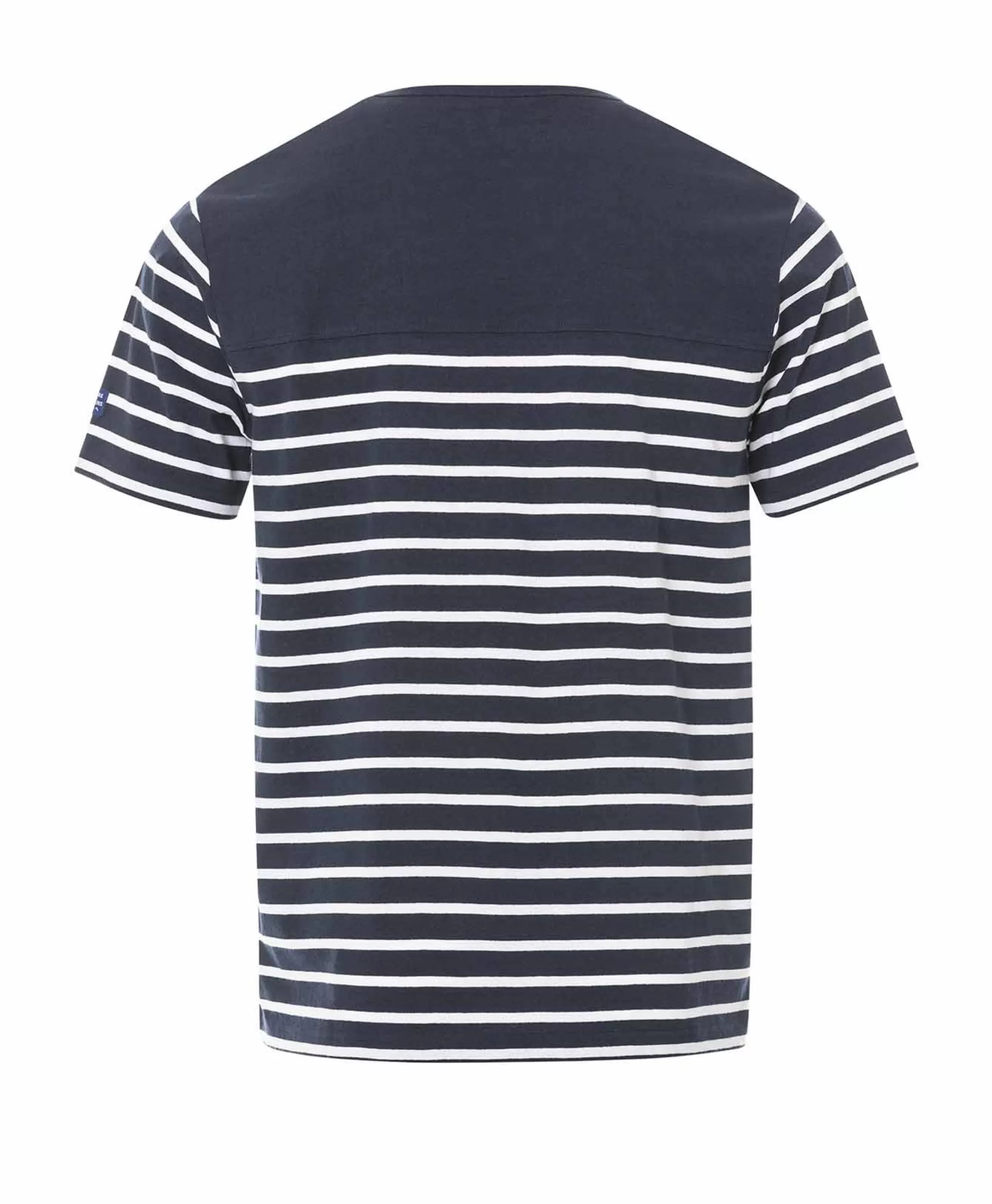 Terre de Marins MARINIERE MC FOND INDIGO RAYE BLANC GASPAR Best Sale