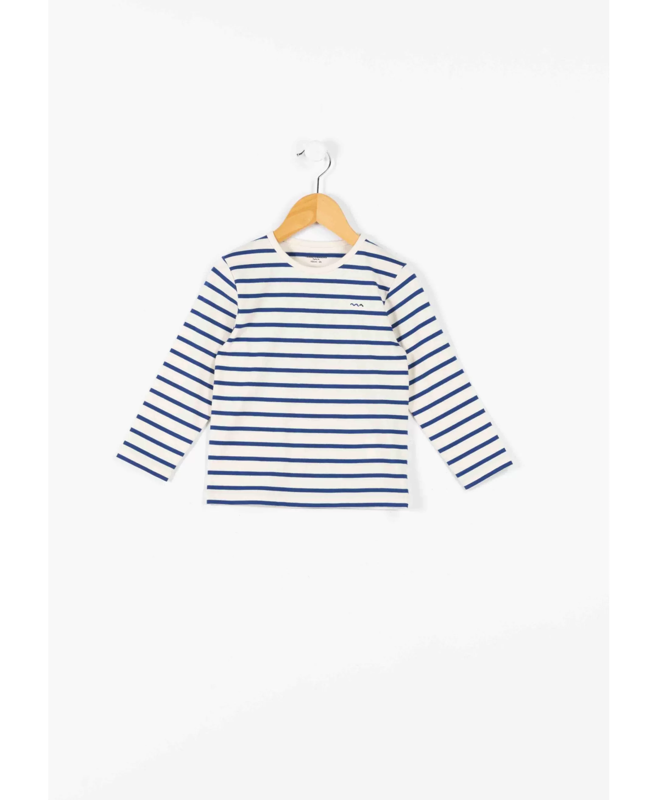 Terre de Marins MARINIERE ML FD GREGE RAYE BLEU VIF ECOGAL Fashion