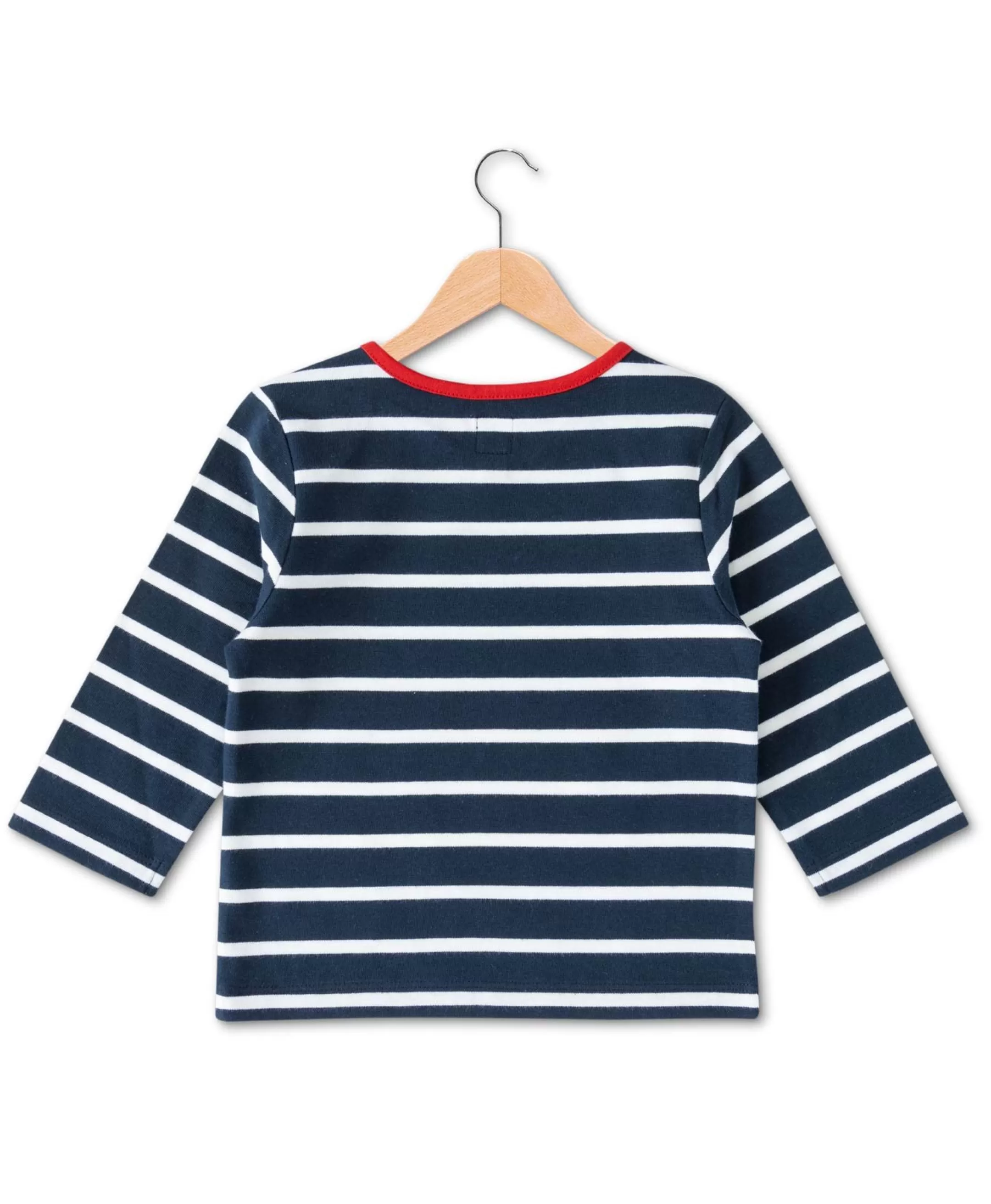 Terre de Marins MARINIERE ML FOND INDIGO RAYE BLANC PESTELO Fashion