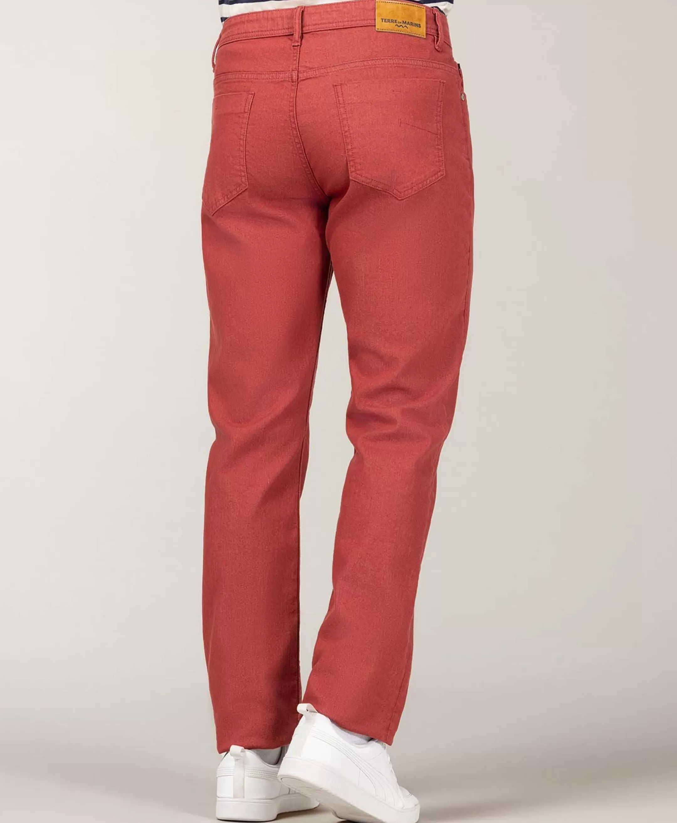 Terre de Marins PANTALON ROUGE DELAVE ELINO Sale