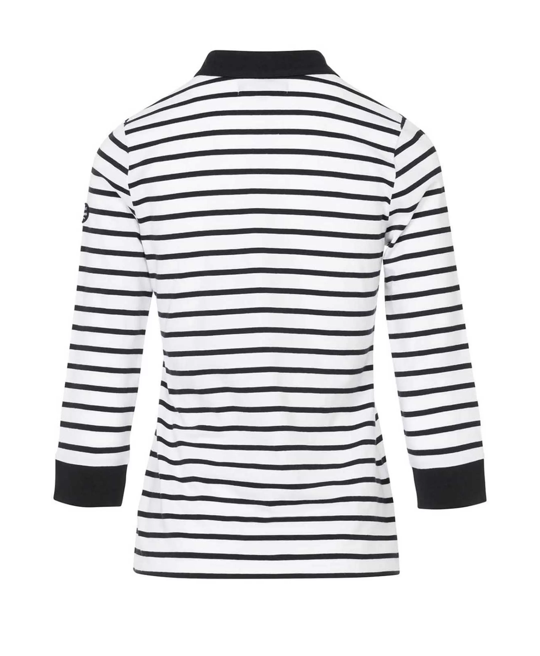 Terre de Marins POLO M3/4 FOND NATUREL RAYE MARINE UNCHAL Discount