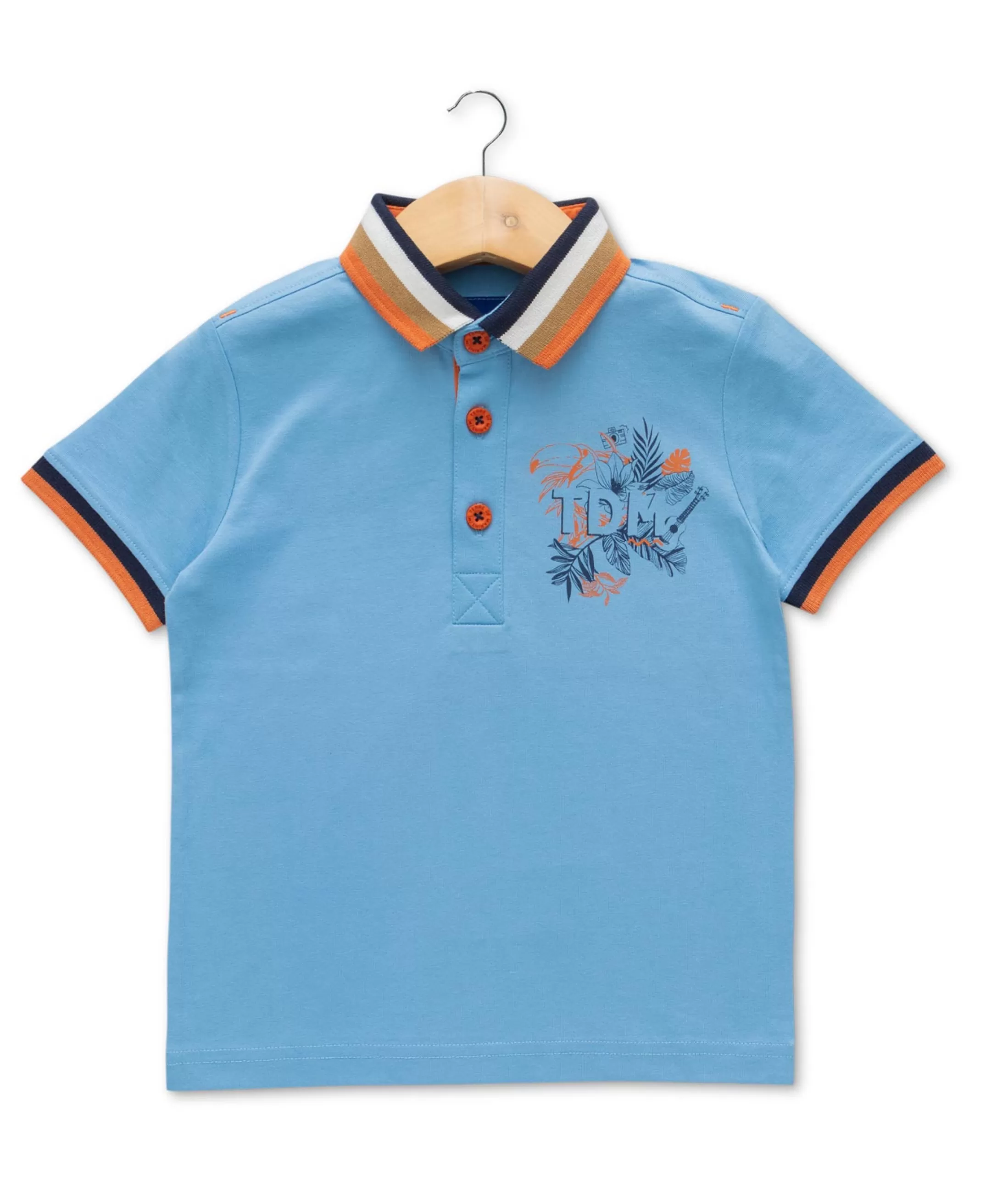 Terre de Marins POLO MC BLEU CIEL CEKATY Shop