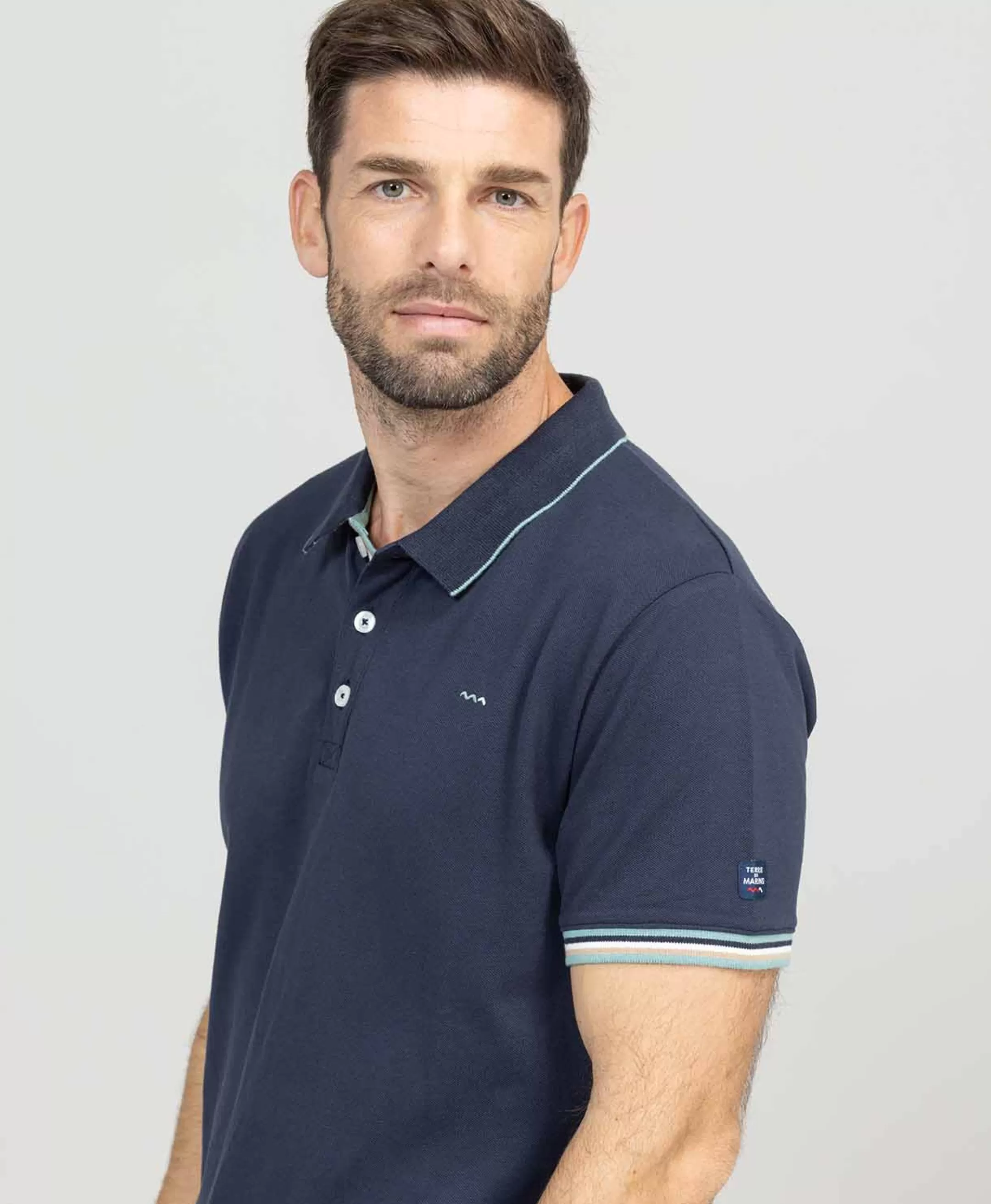 Terre de Marins POLO MC INDIGO CABYST Shop