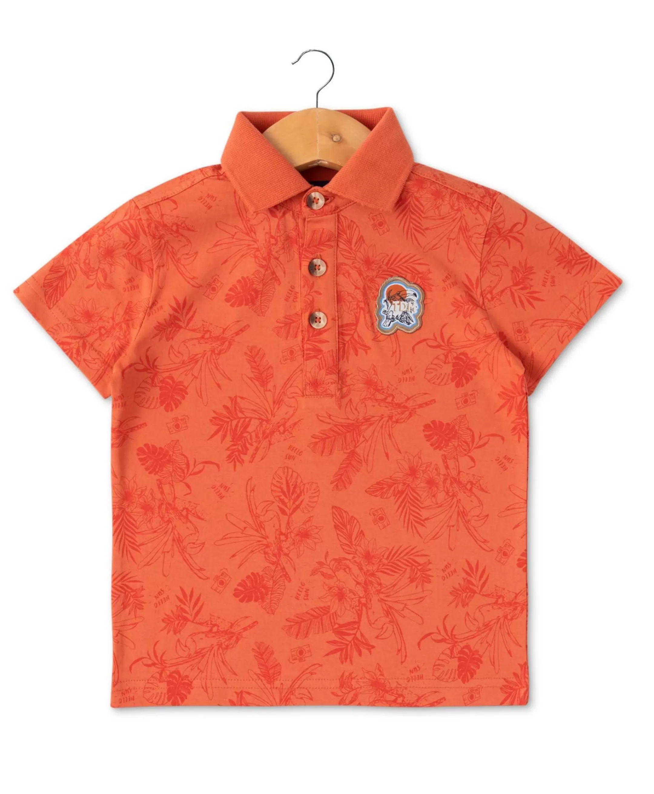 Terre de Marins POLO MC ORANGE CITROUILLE COPALO Store