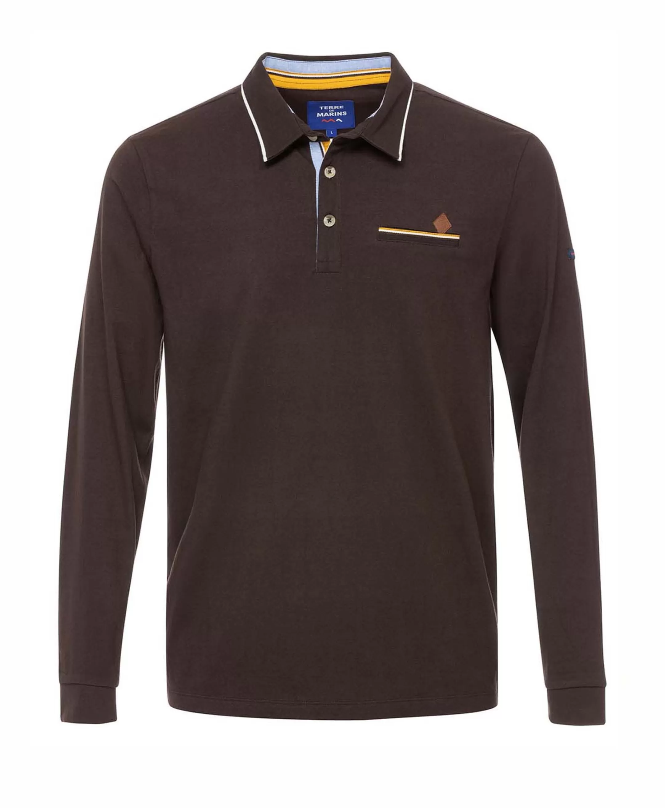 Terre de Marins POLO ML CHOCOLAT DORGON Flash Sale