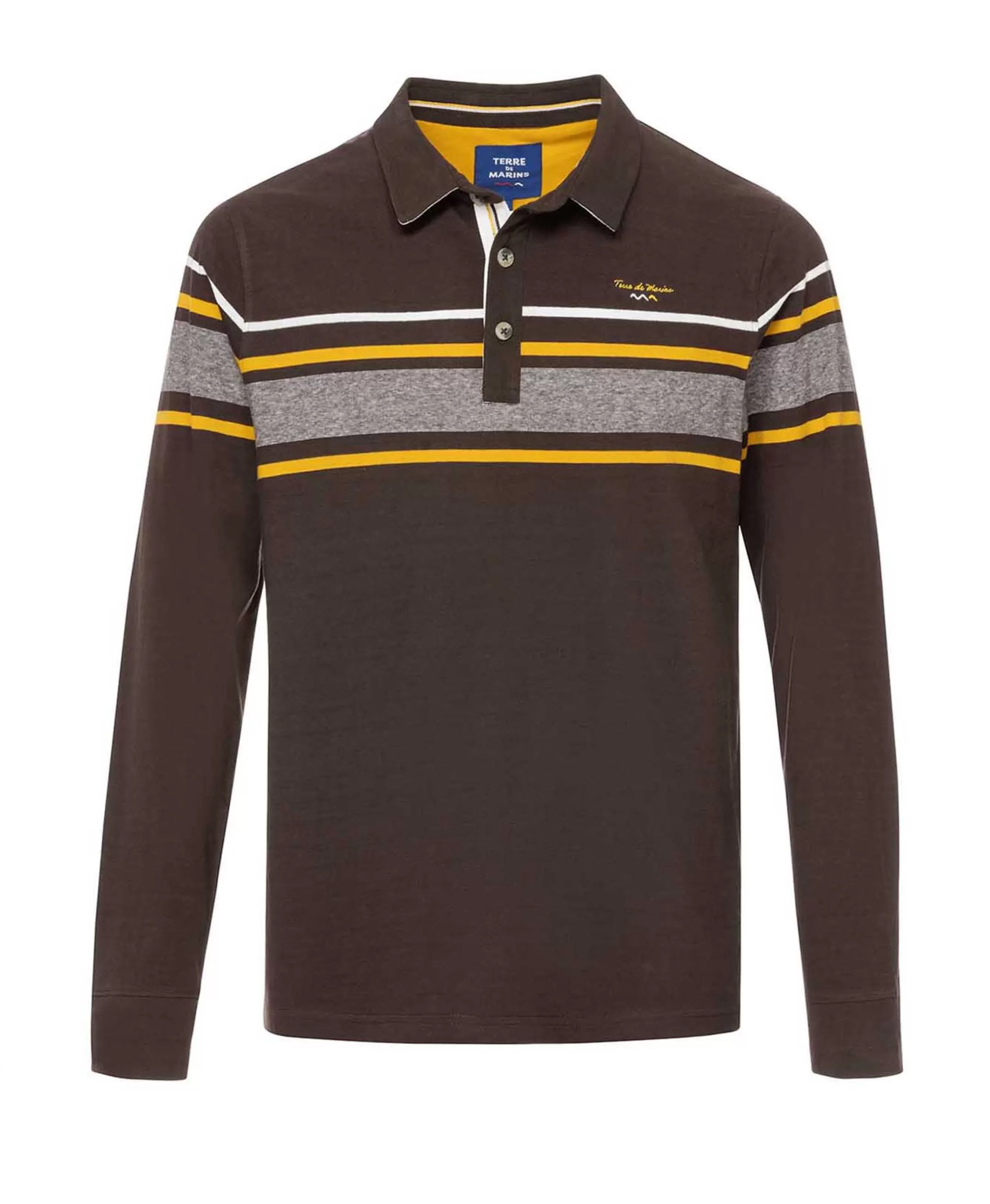 Terre de Marins POLO ML CHOCOLAT DUPONI Cheap