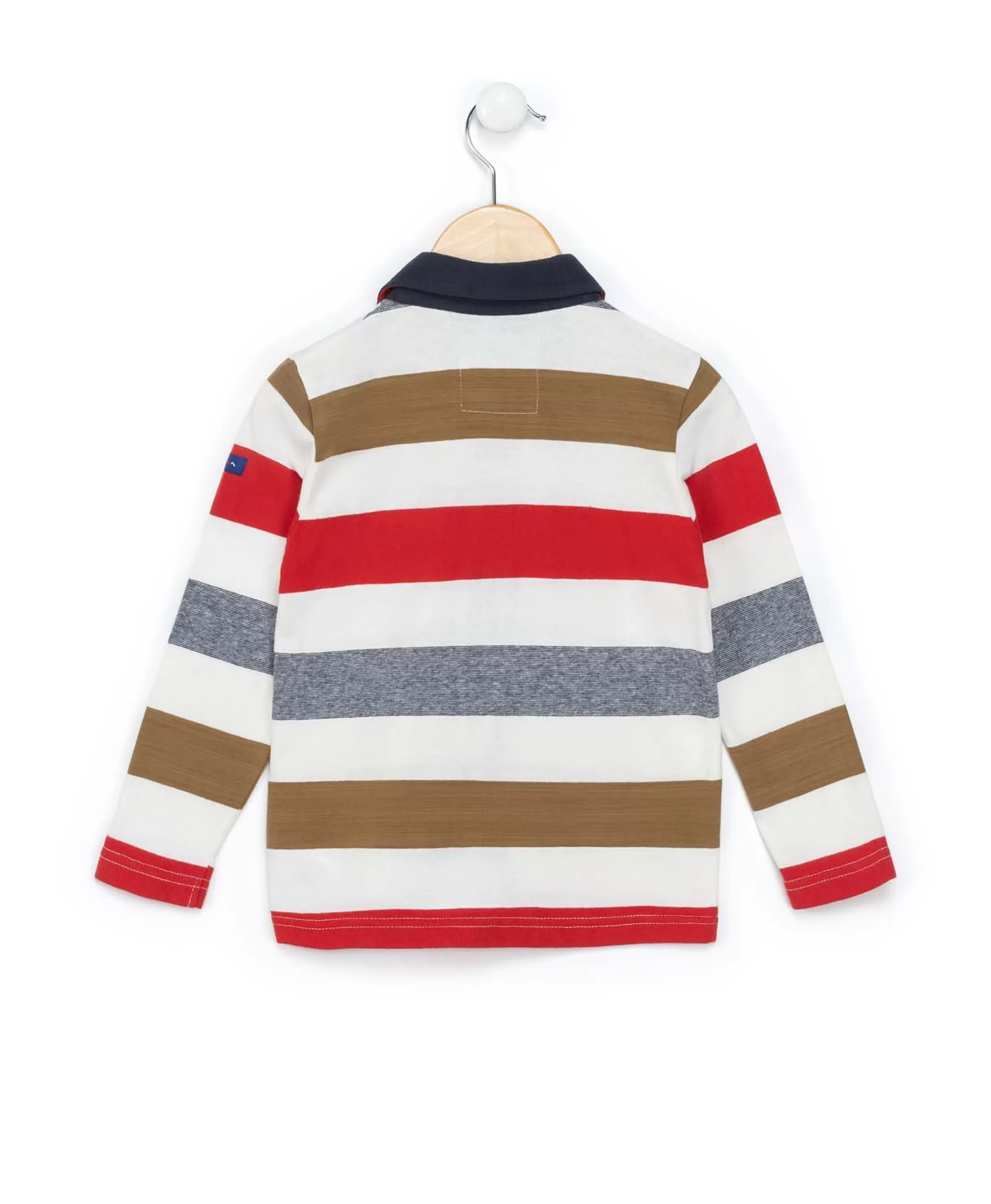 Terre de Marins POLO ML FOND NATUREL RAYE MULTICOLORE BATURO Online