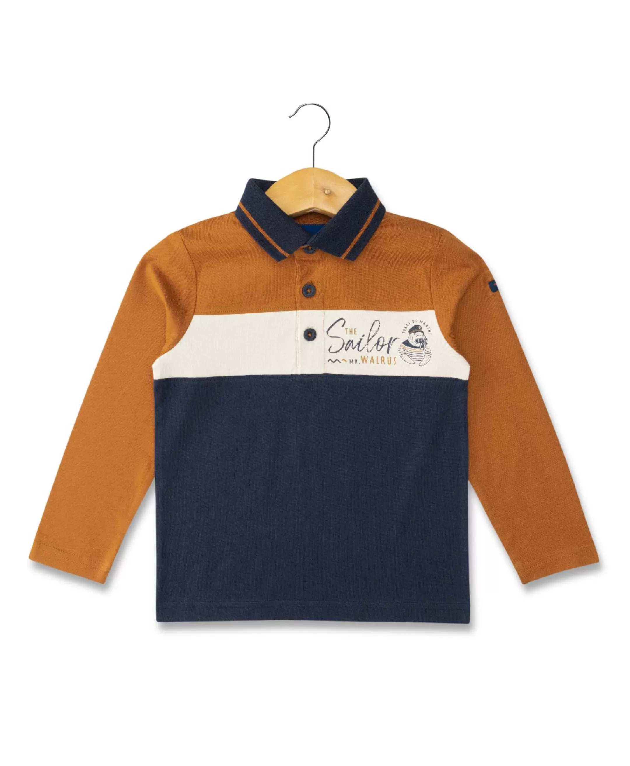 Terre de Marins POLO ML INDIGO ODECOU Flash Sale