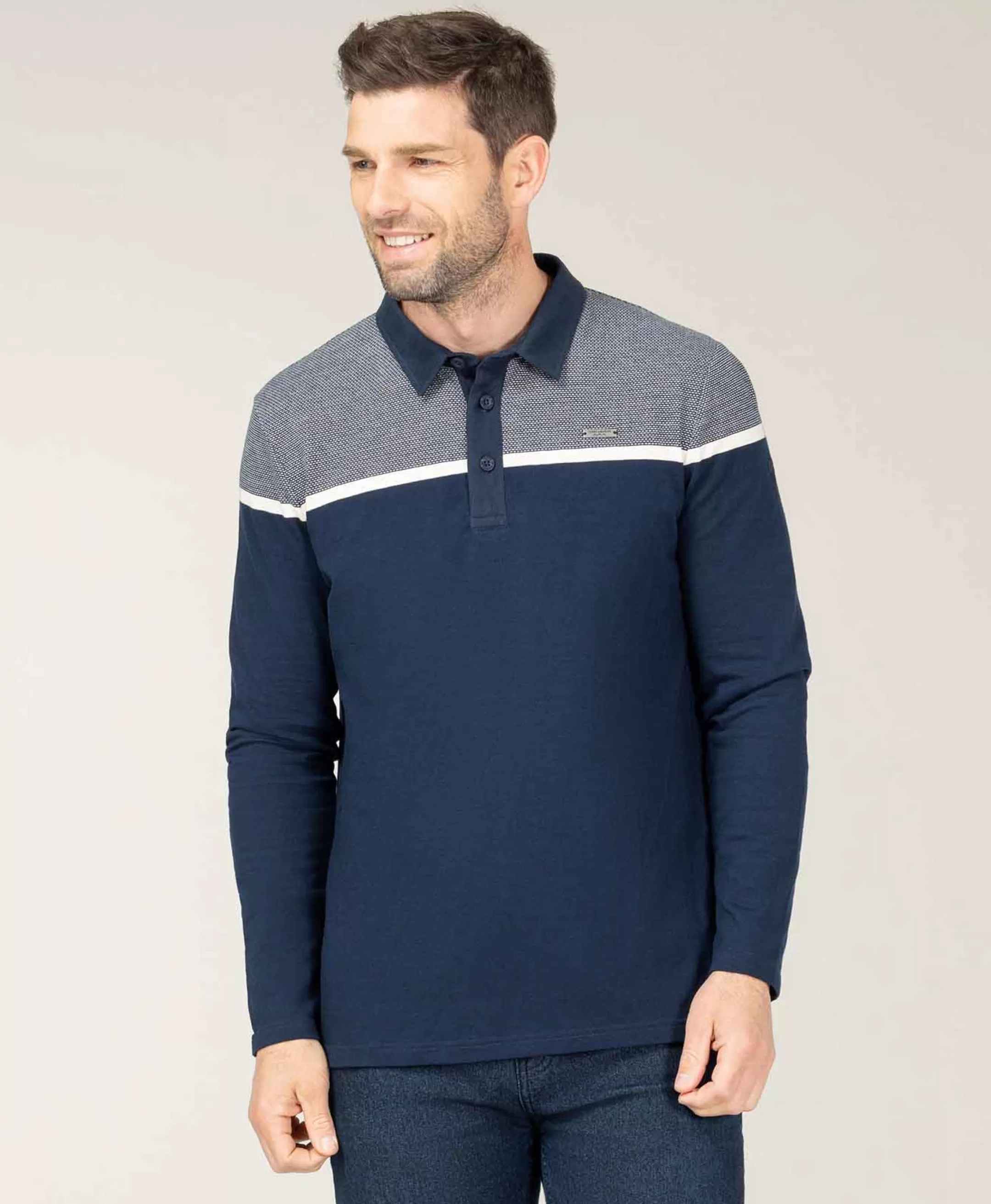 Terre de Marins POLO ML INDIGO OJARI Shop