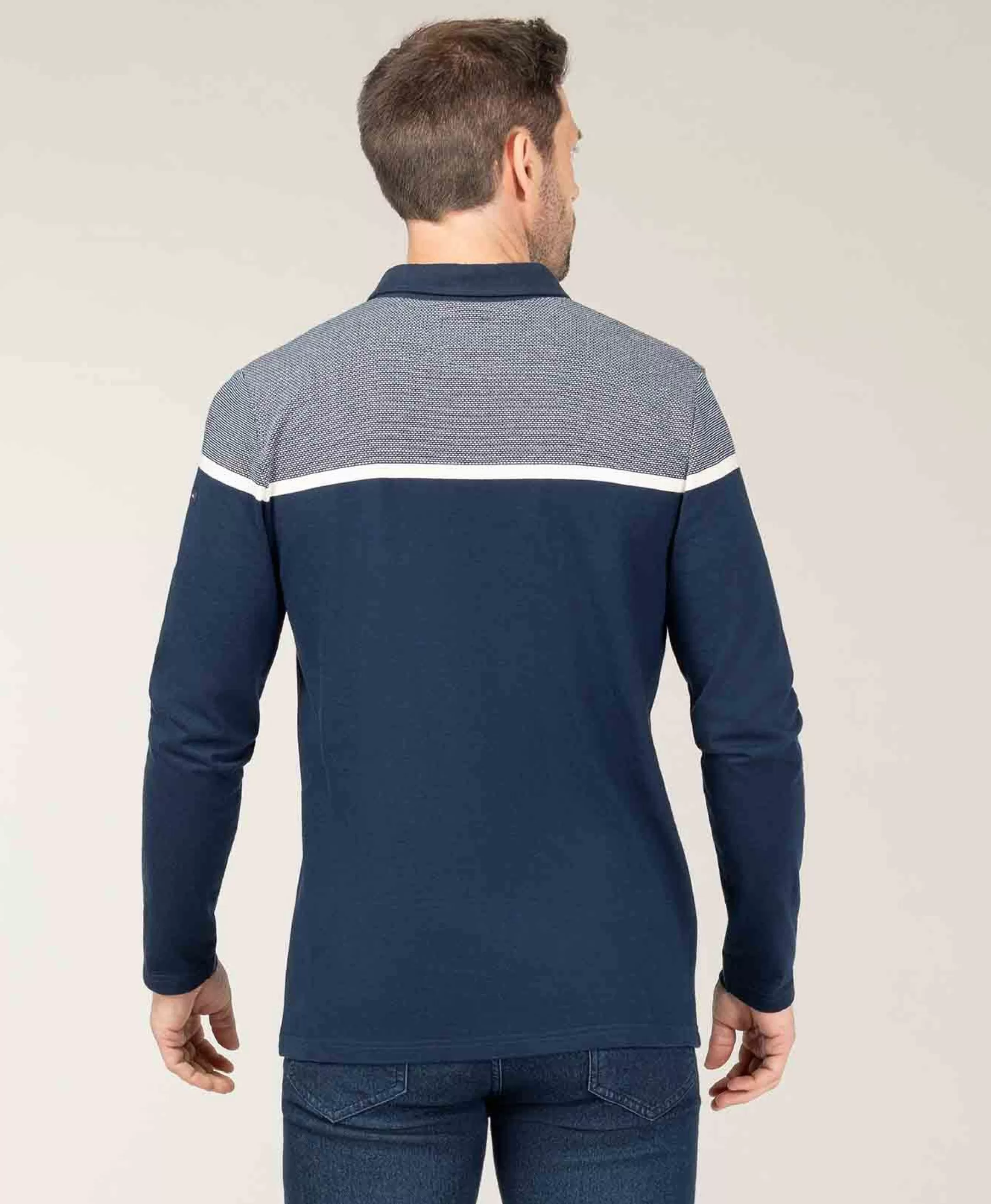 Terre de Marins POLO ML INDIGO OJARI Shop