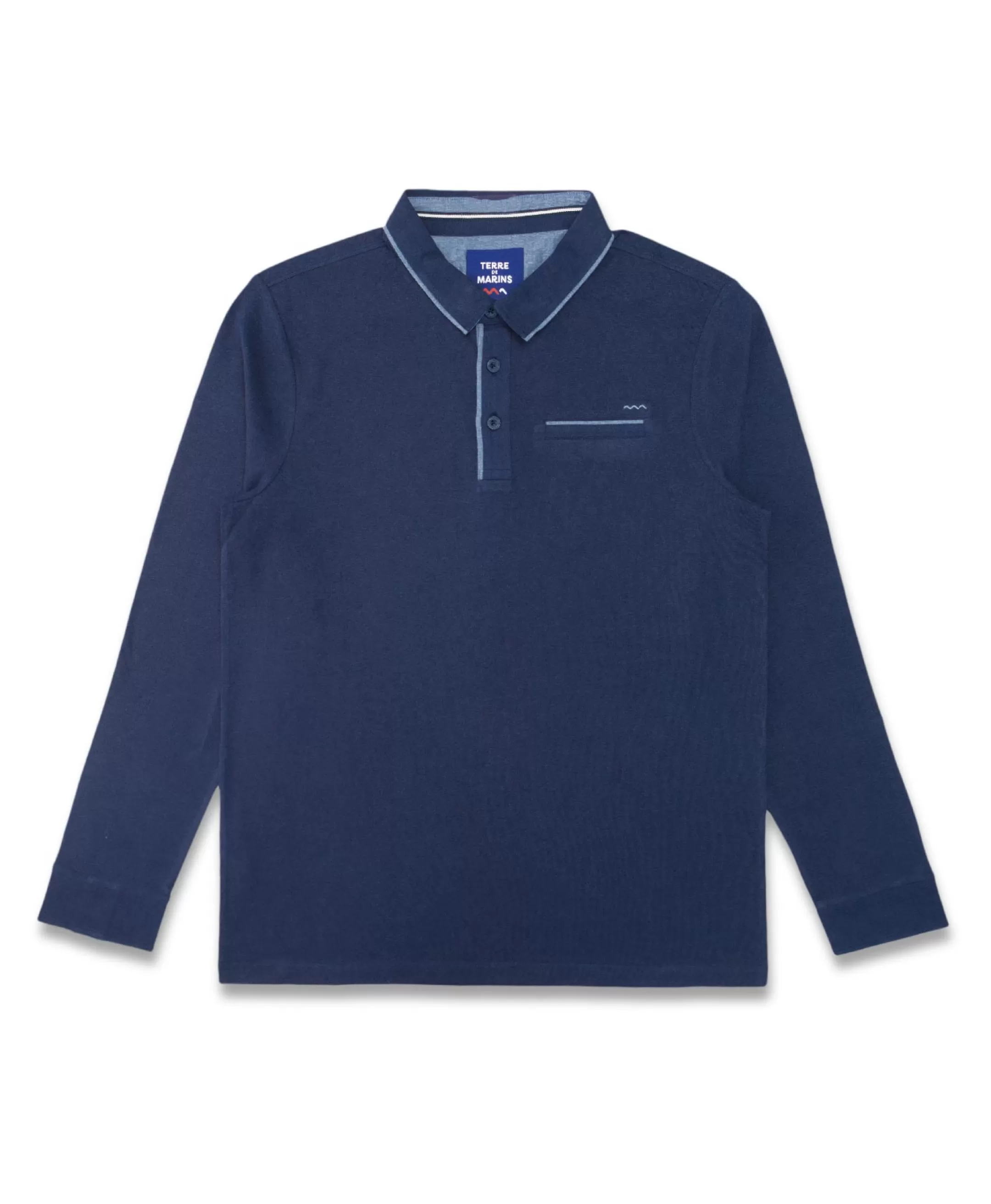 Terre de Marins POLO ML INDIGO ORDON Shop