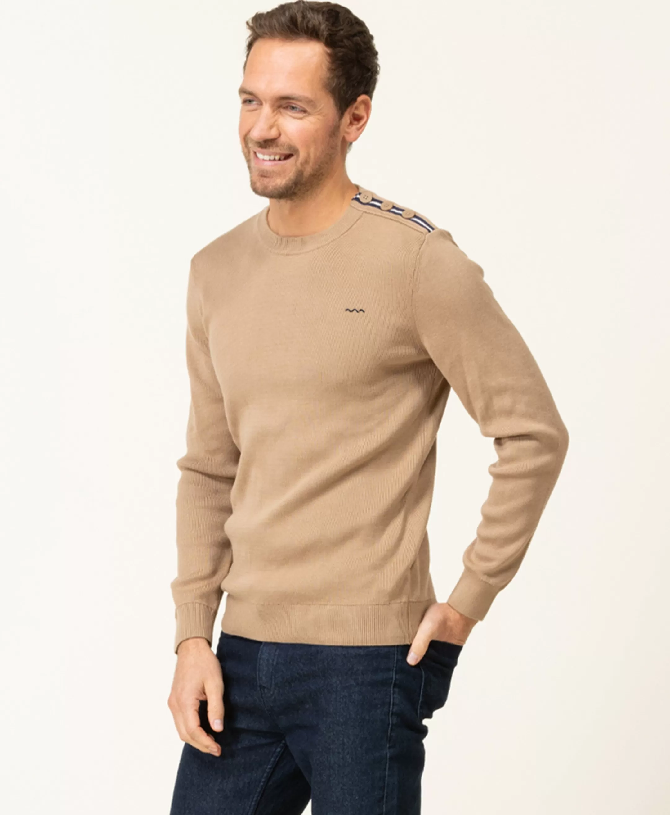 Terre de Marins PULL BEIGE KAFULL Outlet