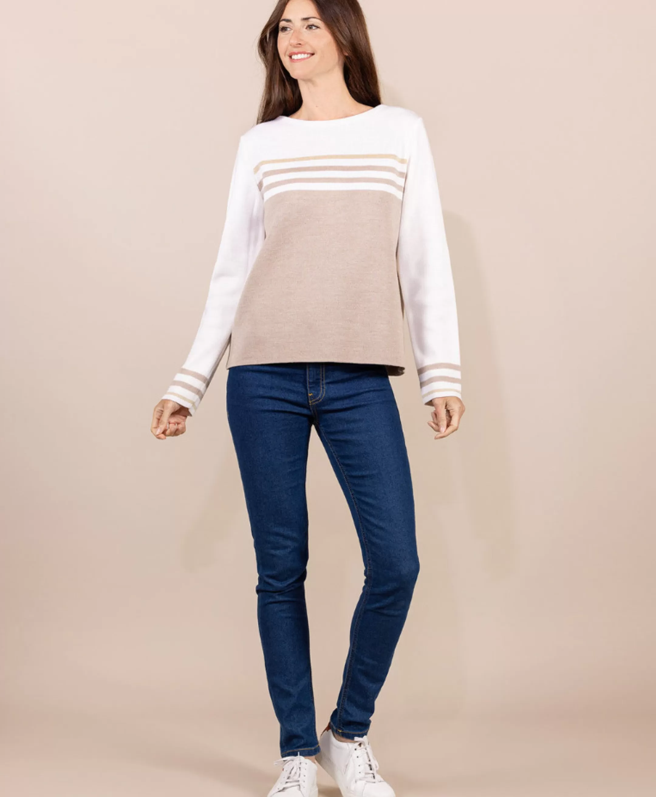 Terre de Marins PULL BEIGE KOLETTE Best