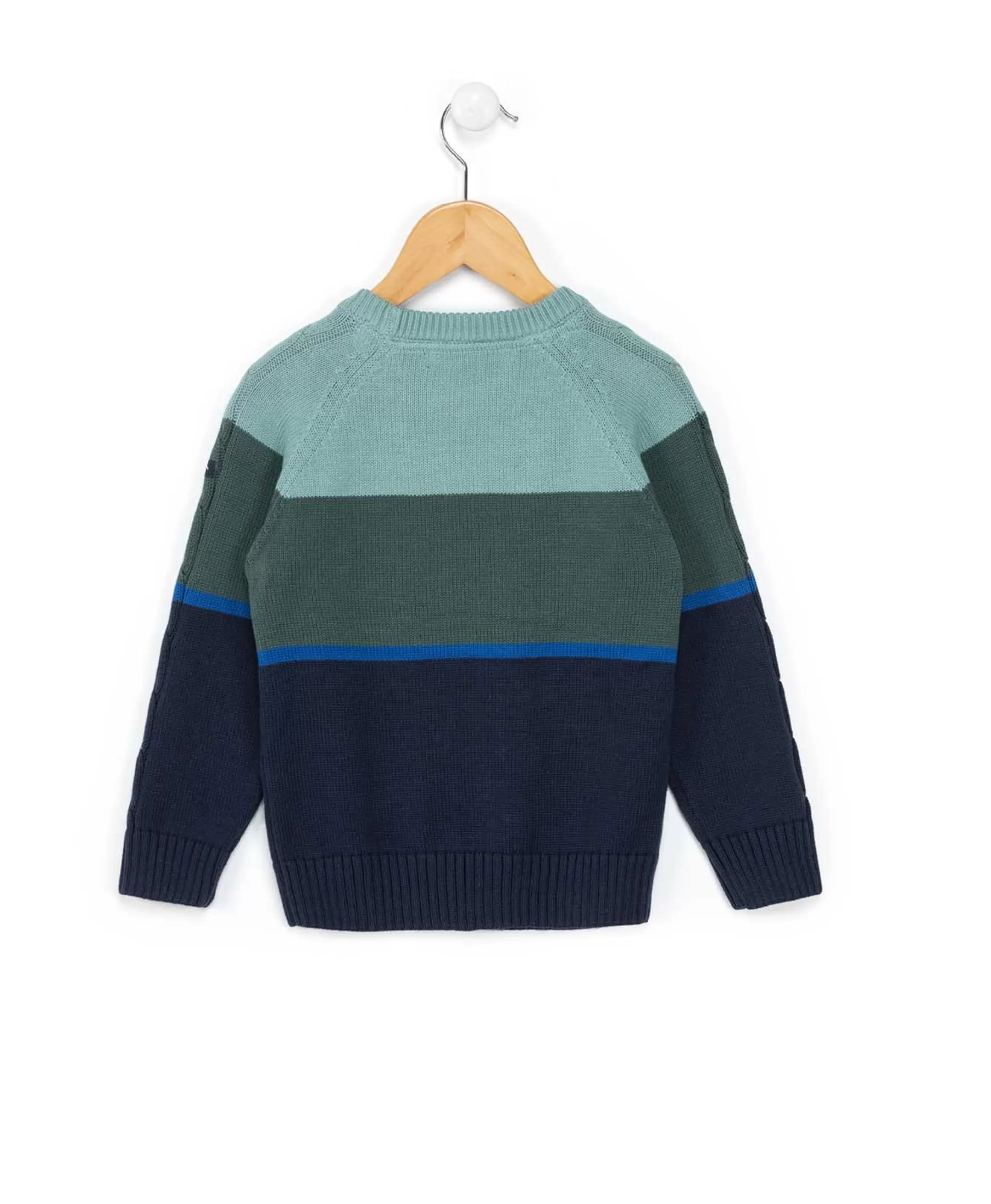 Terre de Marins PULL BLEU / VERT BULI Fashion