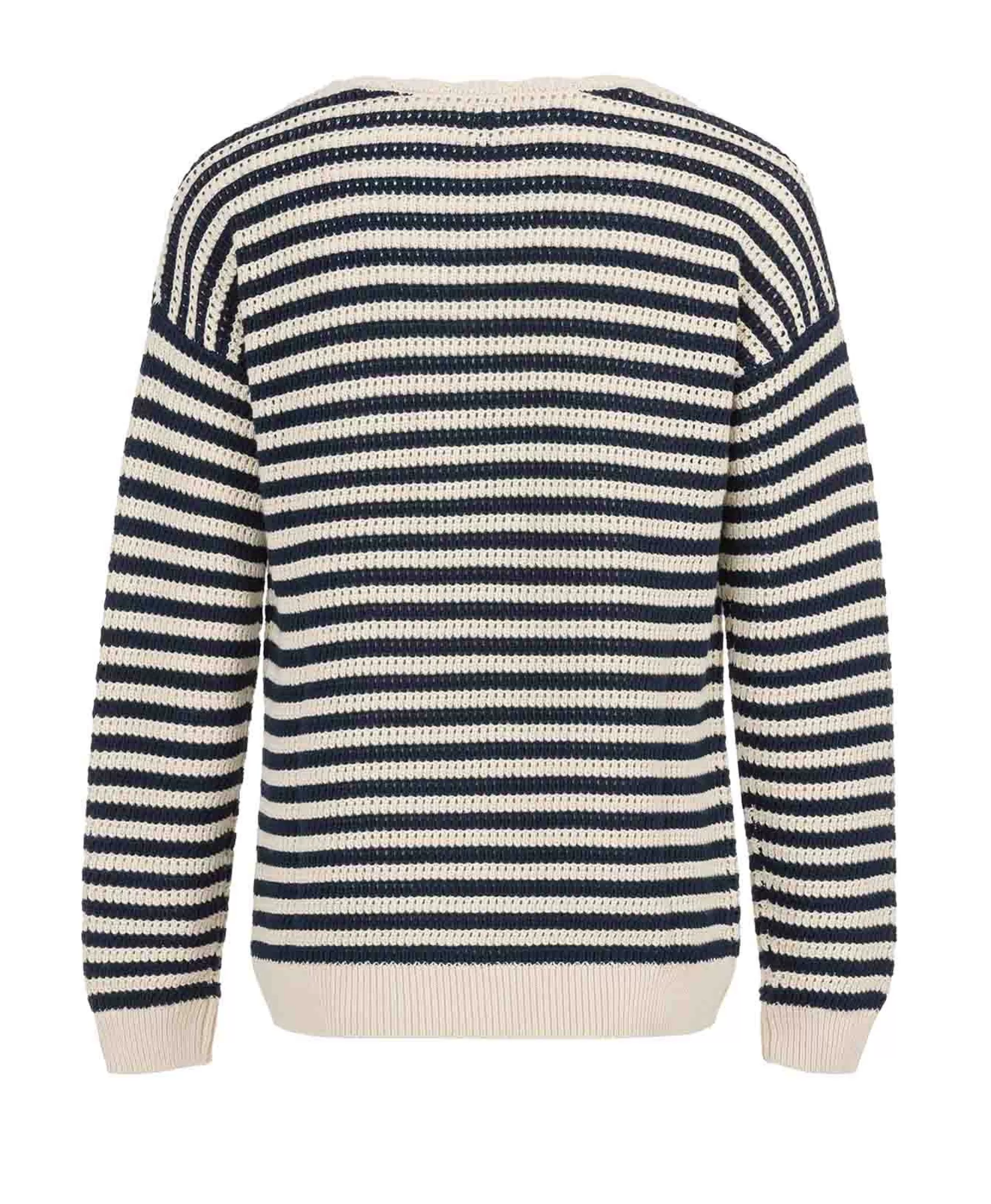 Terre de Marins PULL FOND GREGE RAYE INDIGO HASPULL New