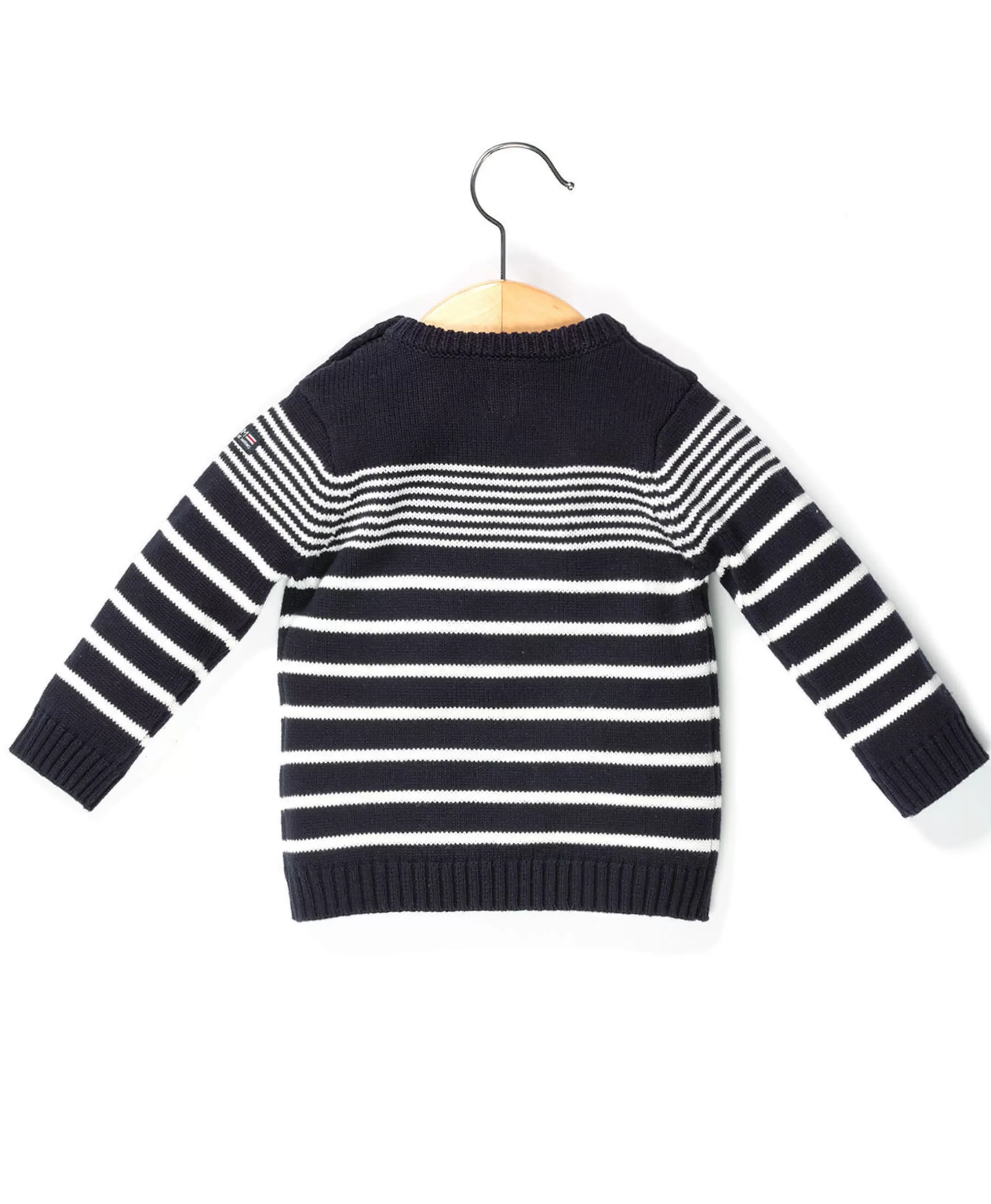 Terre de Marins PULL FOND MARINE RAYE BLANC OPT OMBINO Fashion