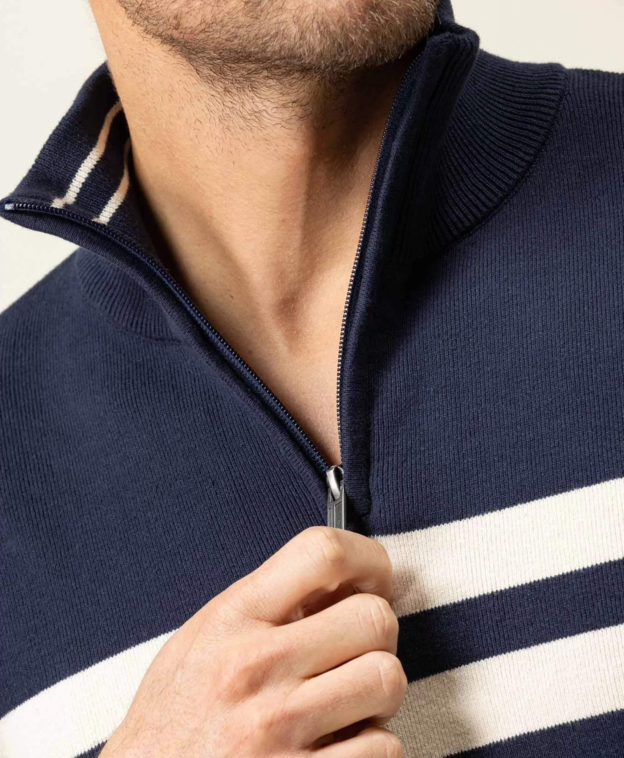 Terre de Marins PULL INDIGO KORITAGE Outlet