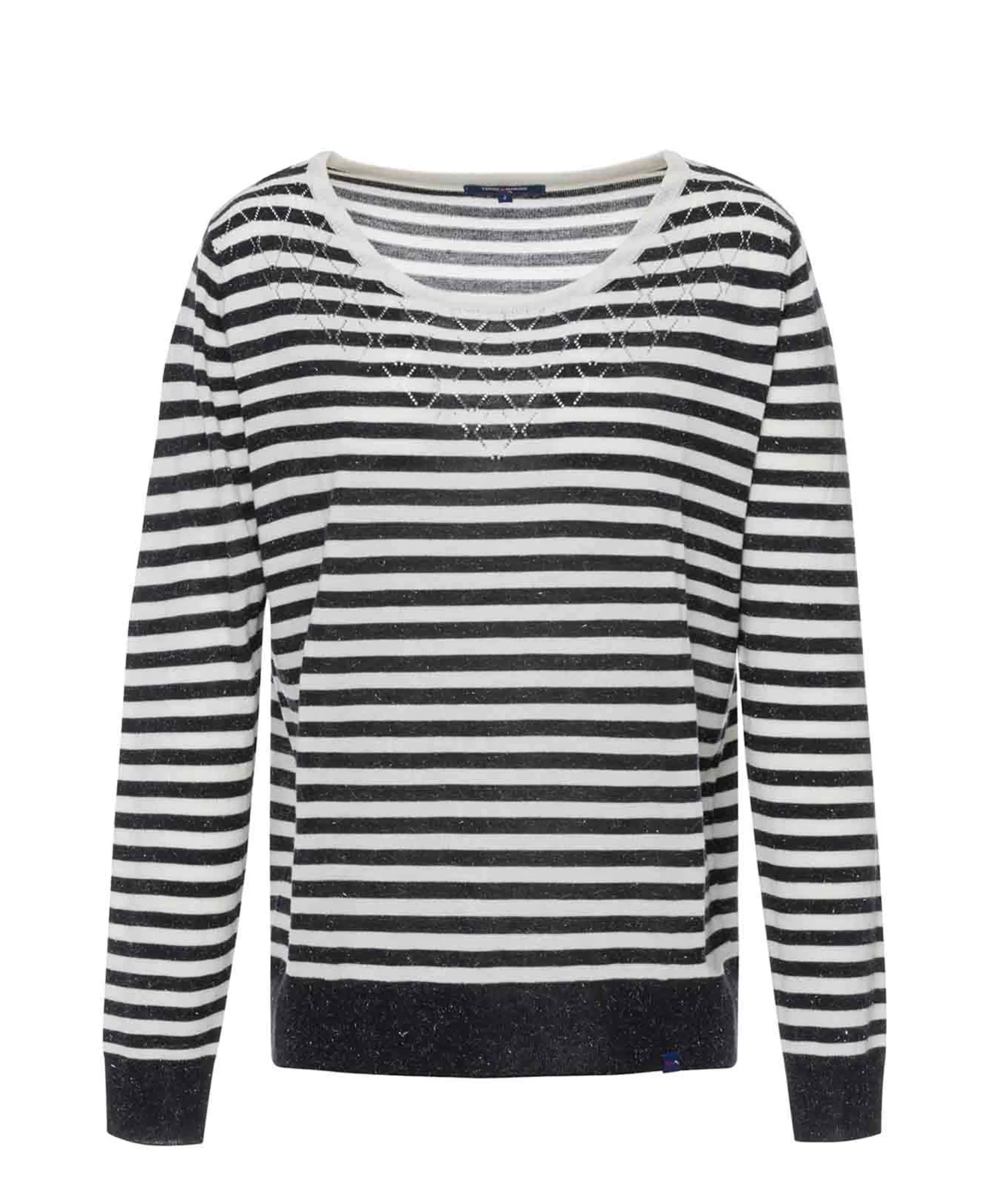 Terre de Marins PULL RAYE MARINE/ NATUREL ECANG Fashion