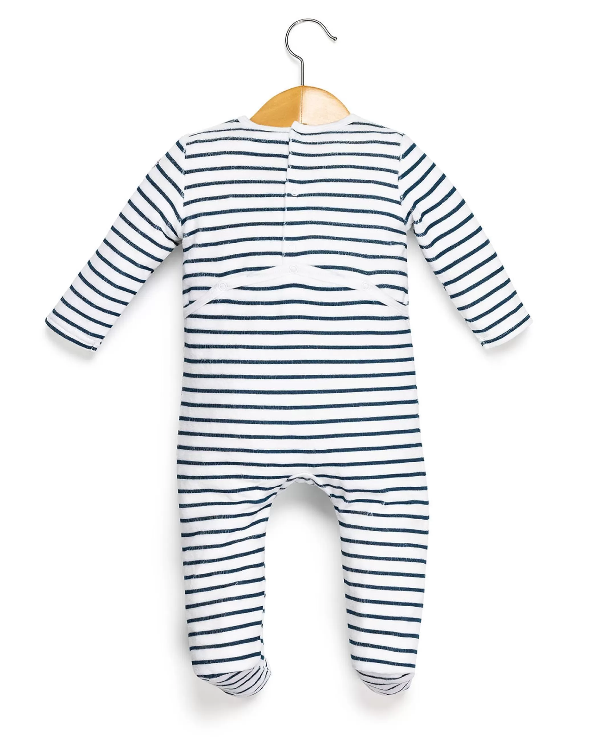 Terre de Marins PYJAMA FOND NATUREL RAYE MARINE PANDOR Cheap