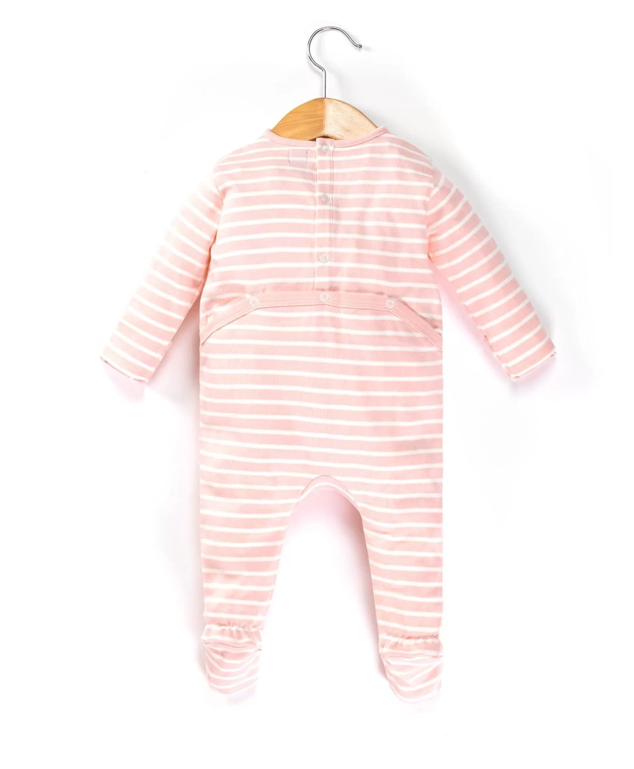 Terre de Marins PYJAMA FOND ROSE RAYE NATUREL NYJAMA Outlet