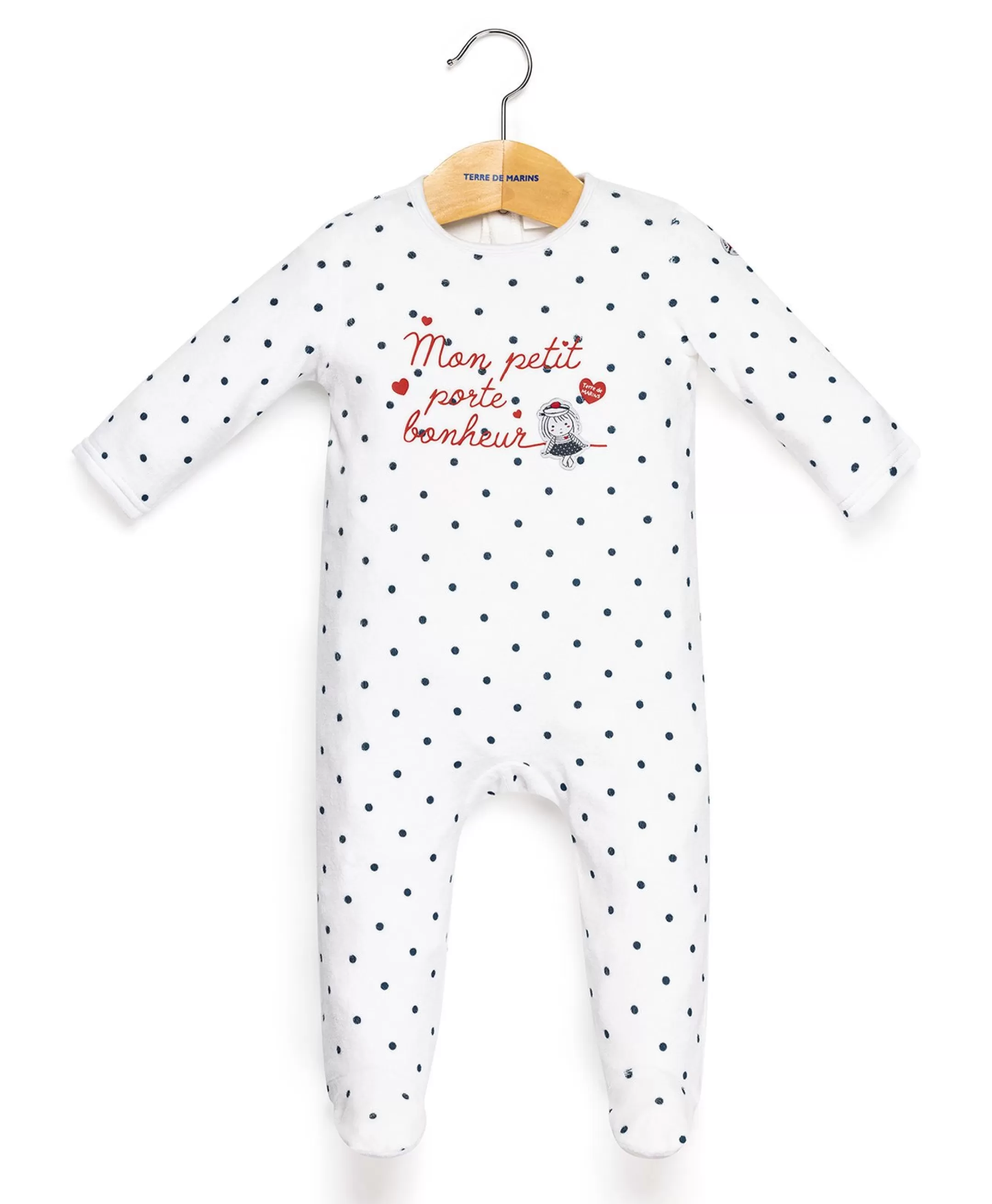 Terre de Marins PYJAMA IMPRIME POIS FD OPT BLANC PAZANE Outlet