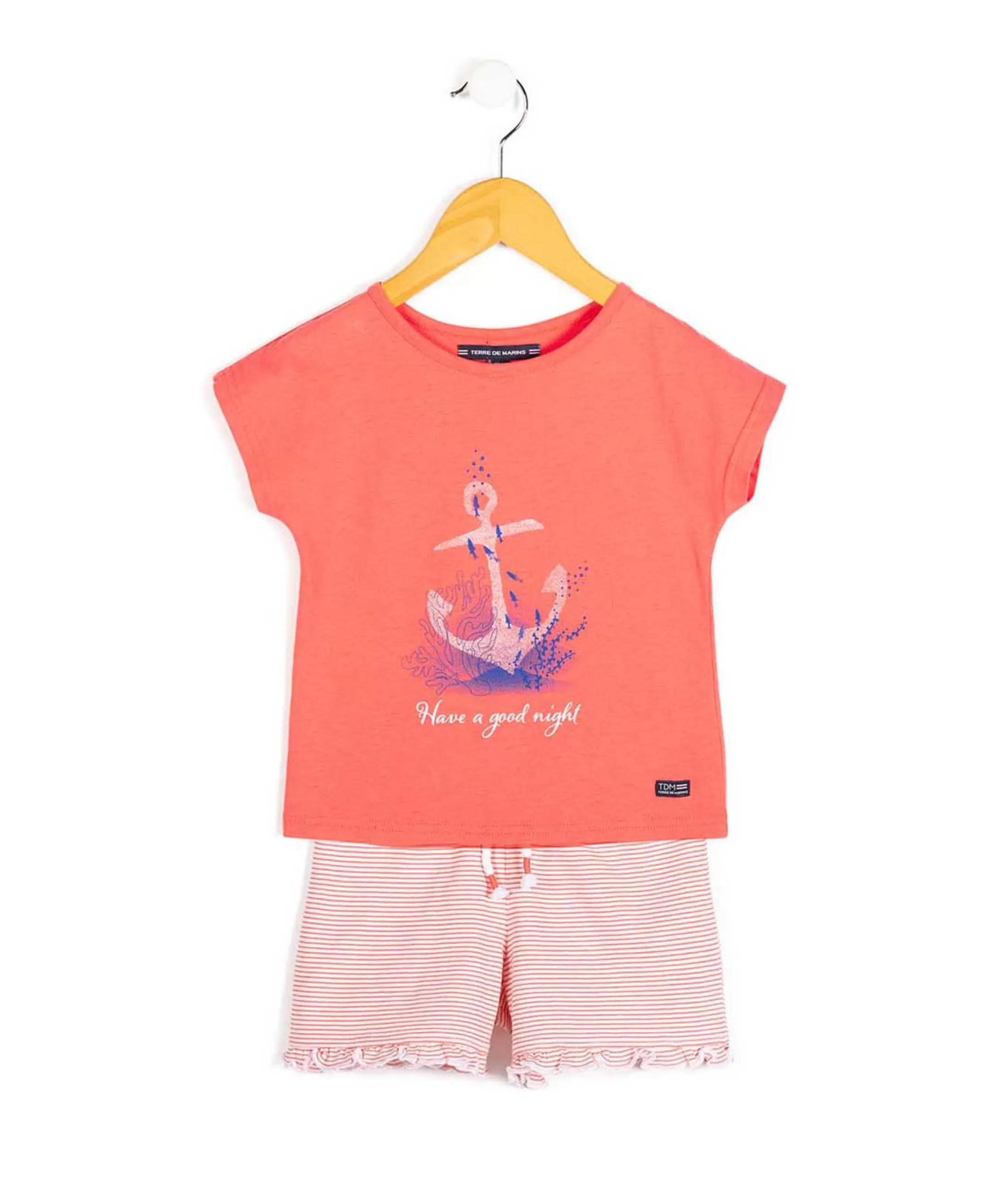 Terre de Marins PYJAMA ROSE CORAIL NOURA New