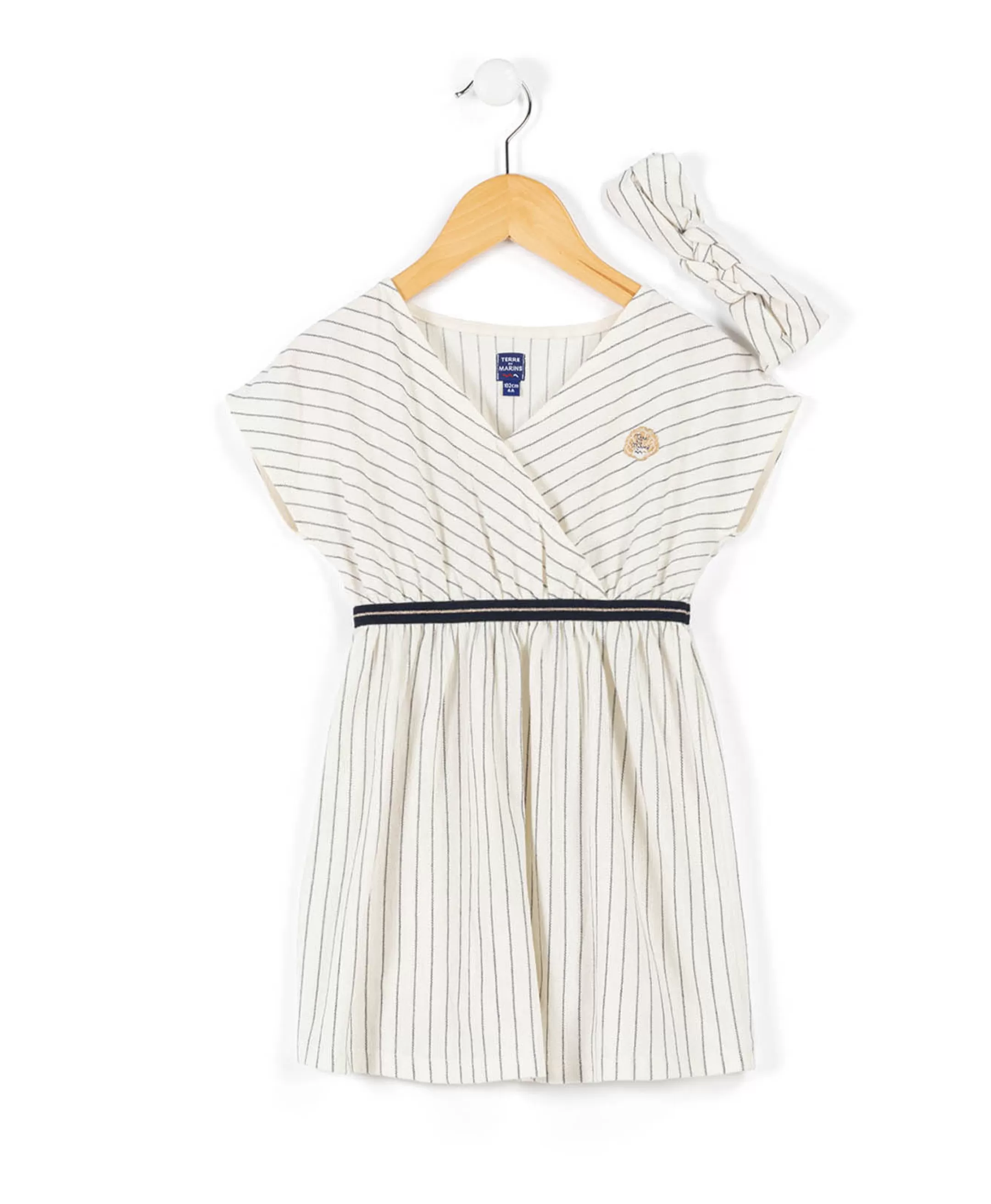 Terre de Marins ROBE + ACCESSOIRE FOND GREGE RAYE INDIGO CROBY Shop