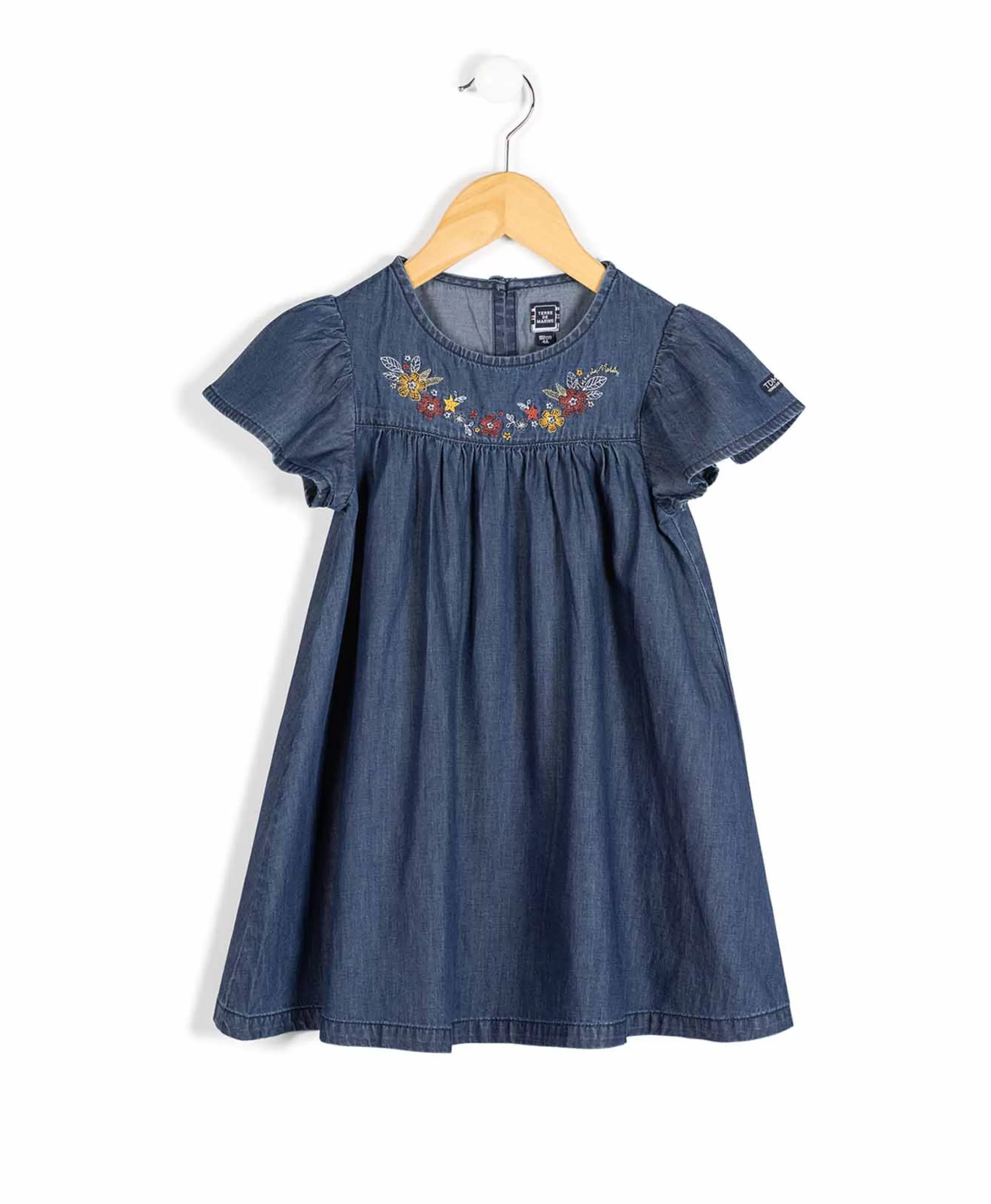 Terre de Marins ROBE MC DENIM COALIE Best Sale