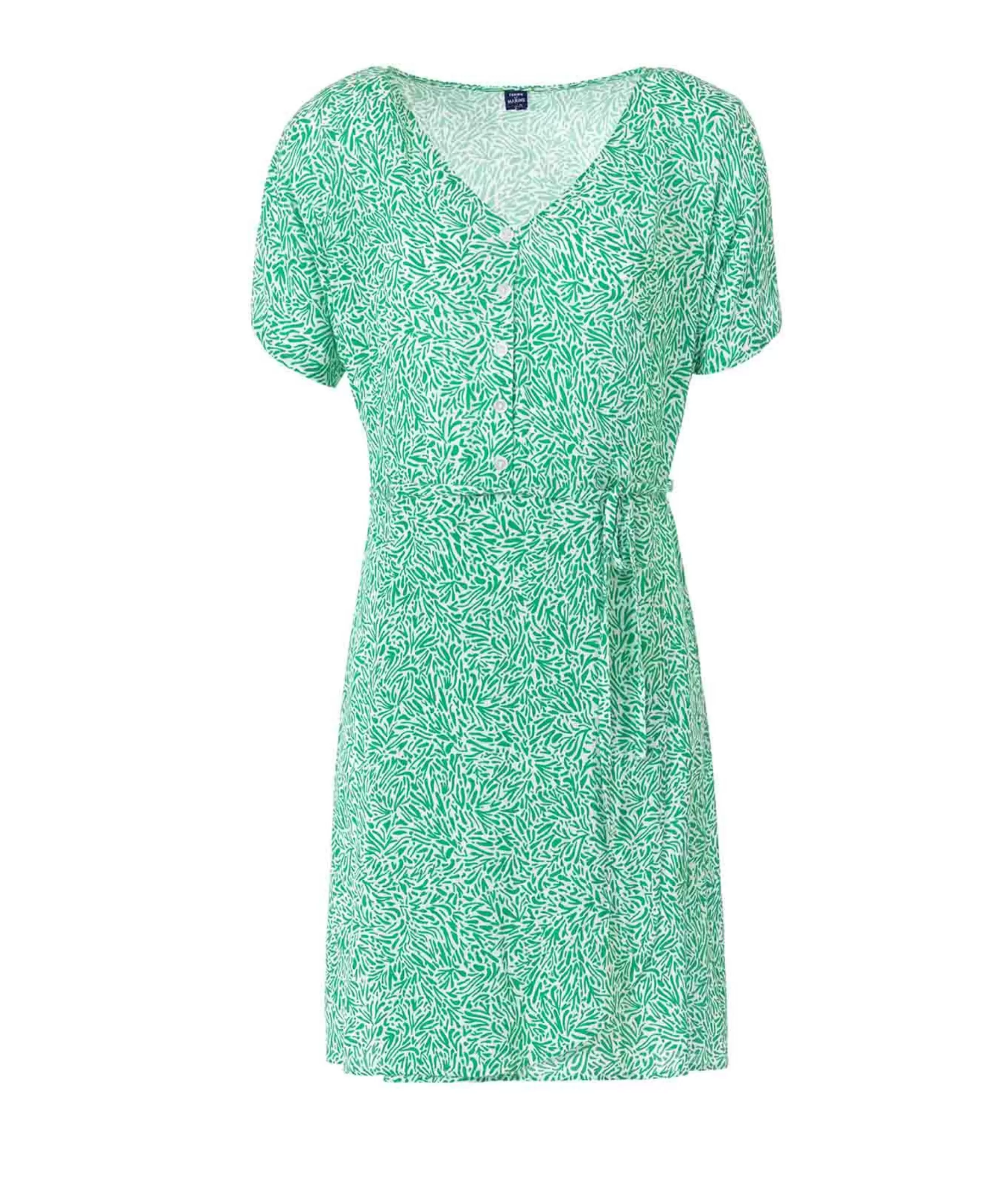 Terre de Marins ROBE MC IMPRIME VERT PARO Store