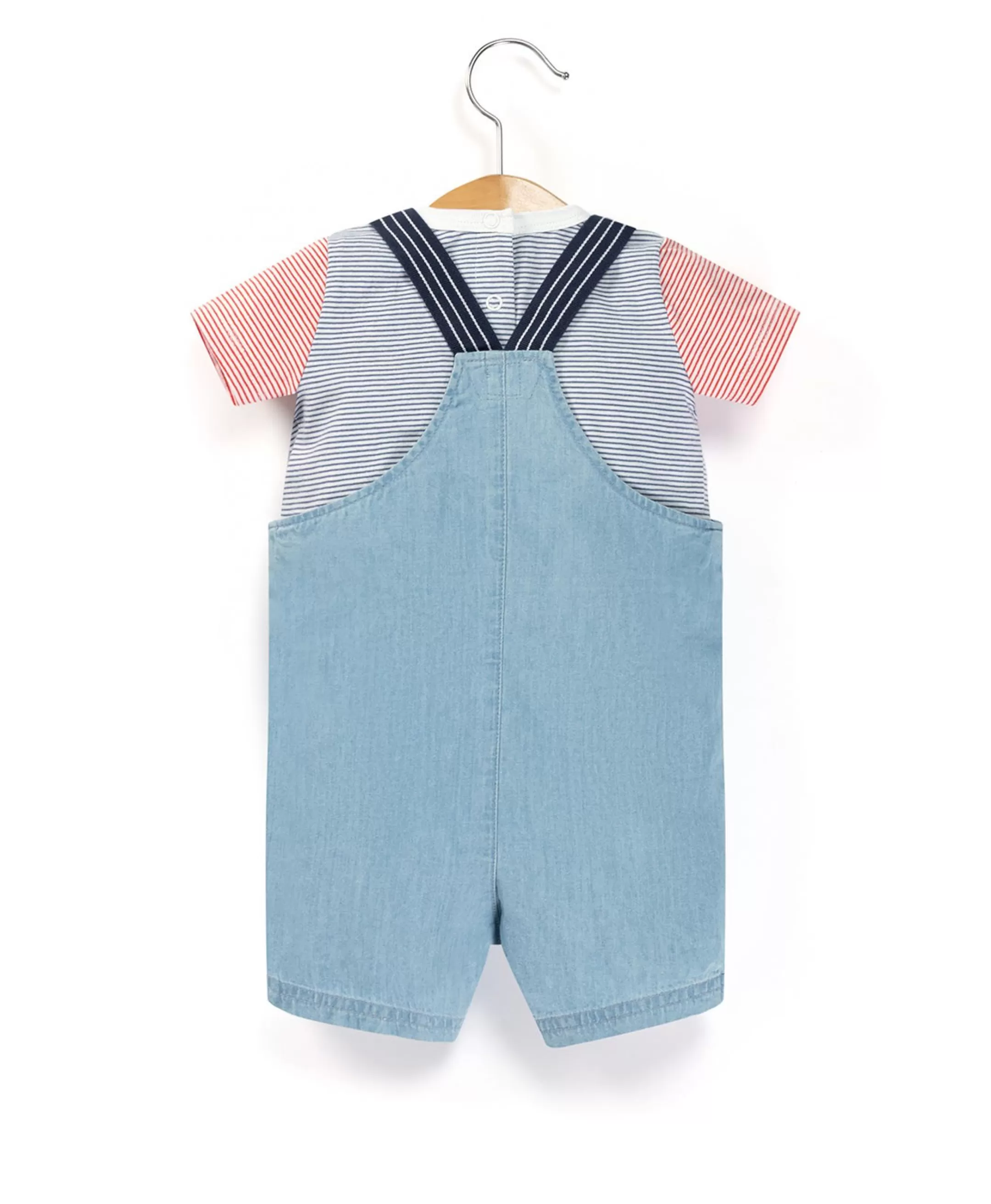 Terre de Marins SALOPETTE COURTE + HAUT DENIM CLAIR REVO Hot