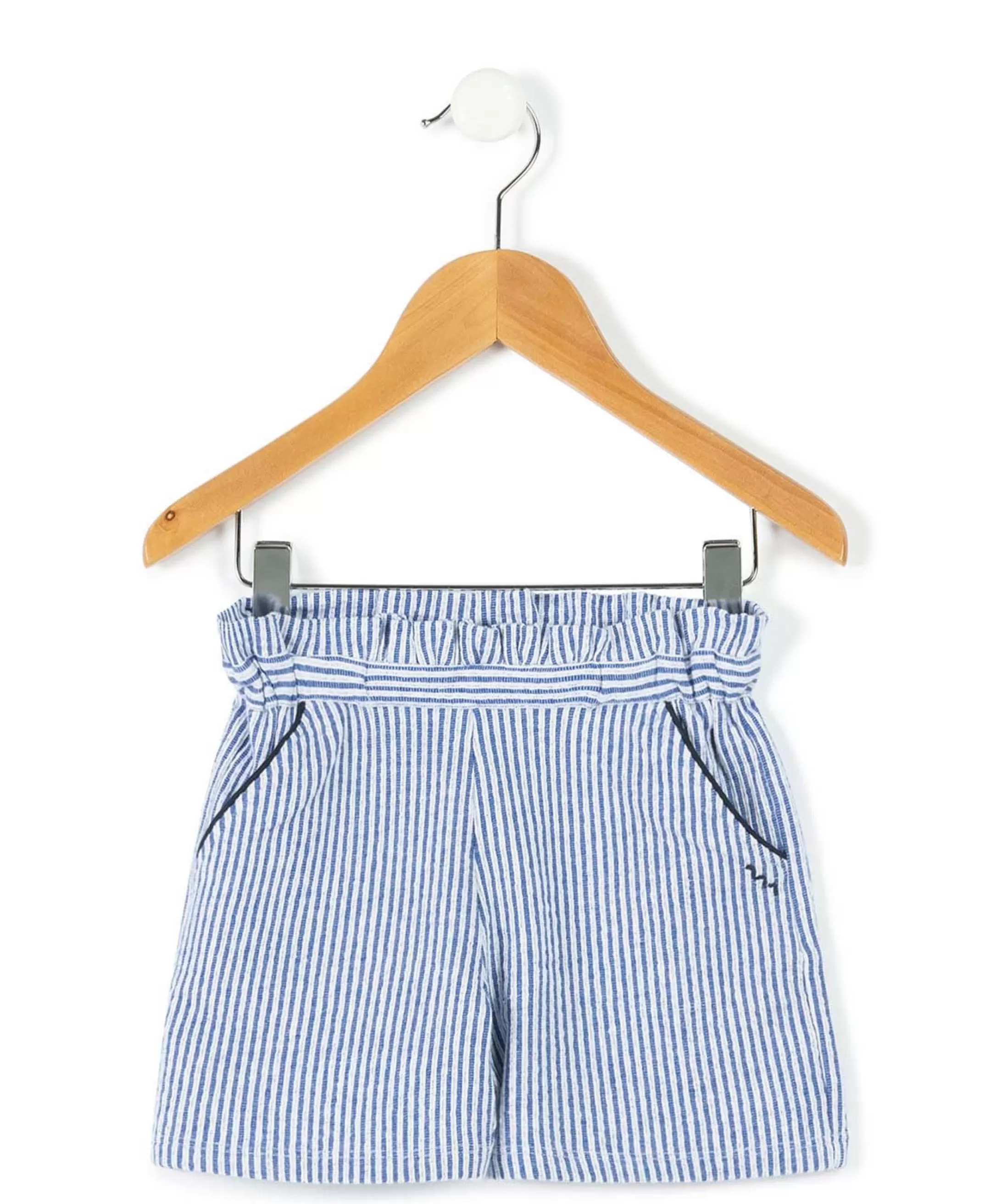 Terre de Marins SHORT RAYE BLANC / BLEU QUESSIE Shop