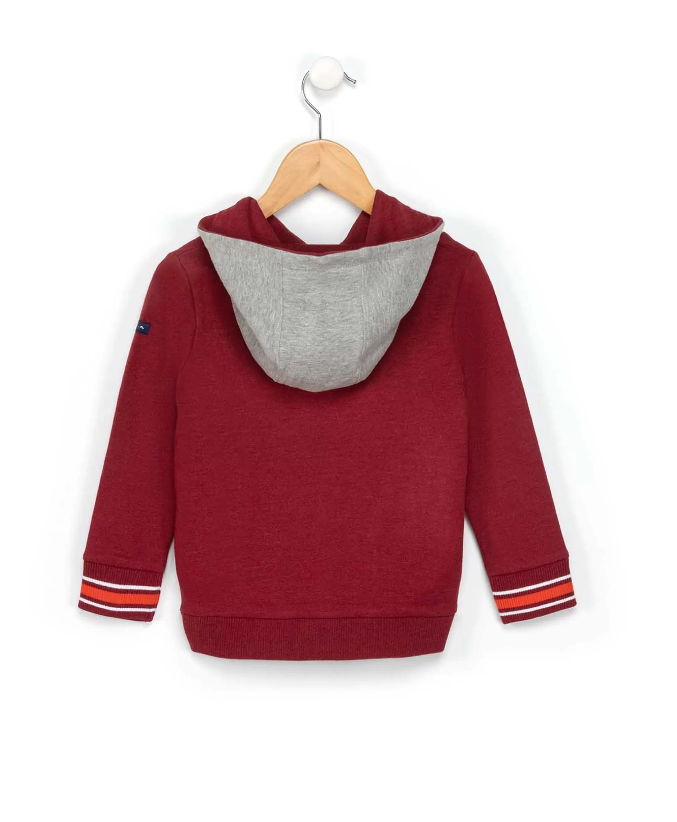 Terre de Marins SWEAT A CAPUCHE ROUGE GRENAT BOZOU Best