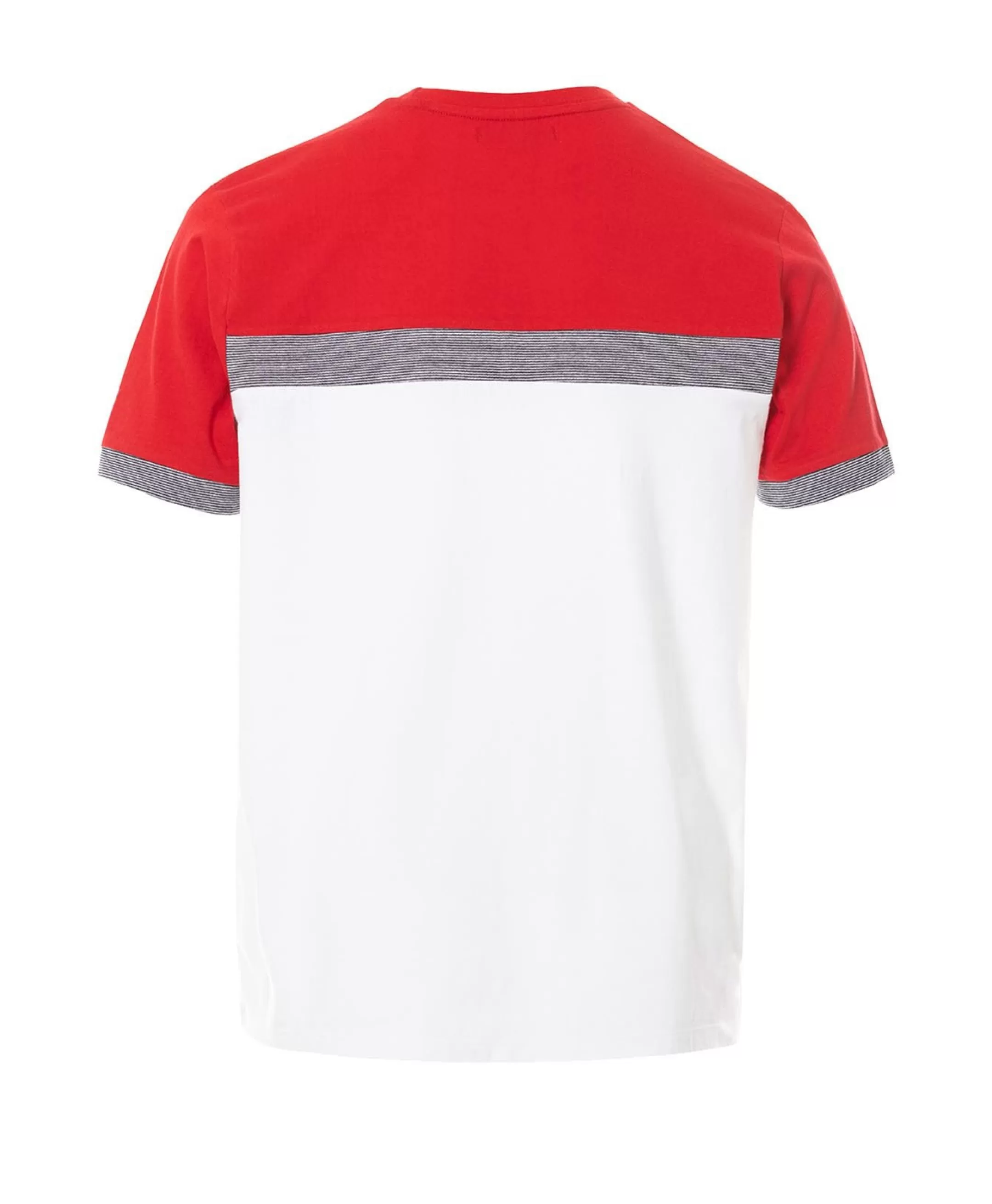 Terre de Marins TEE SHIRT MC BLANC/ROUGE HILTONA Online